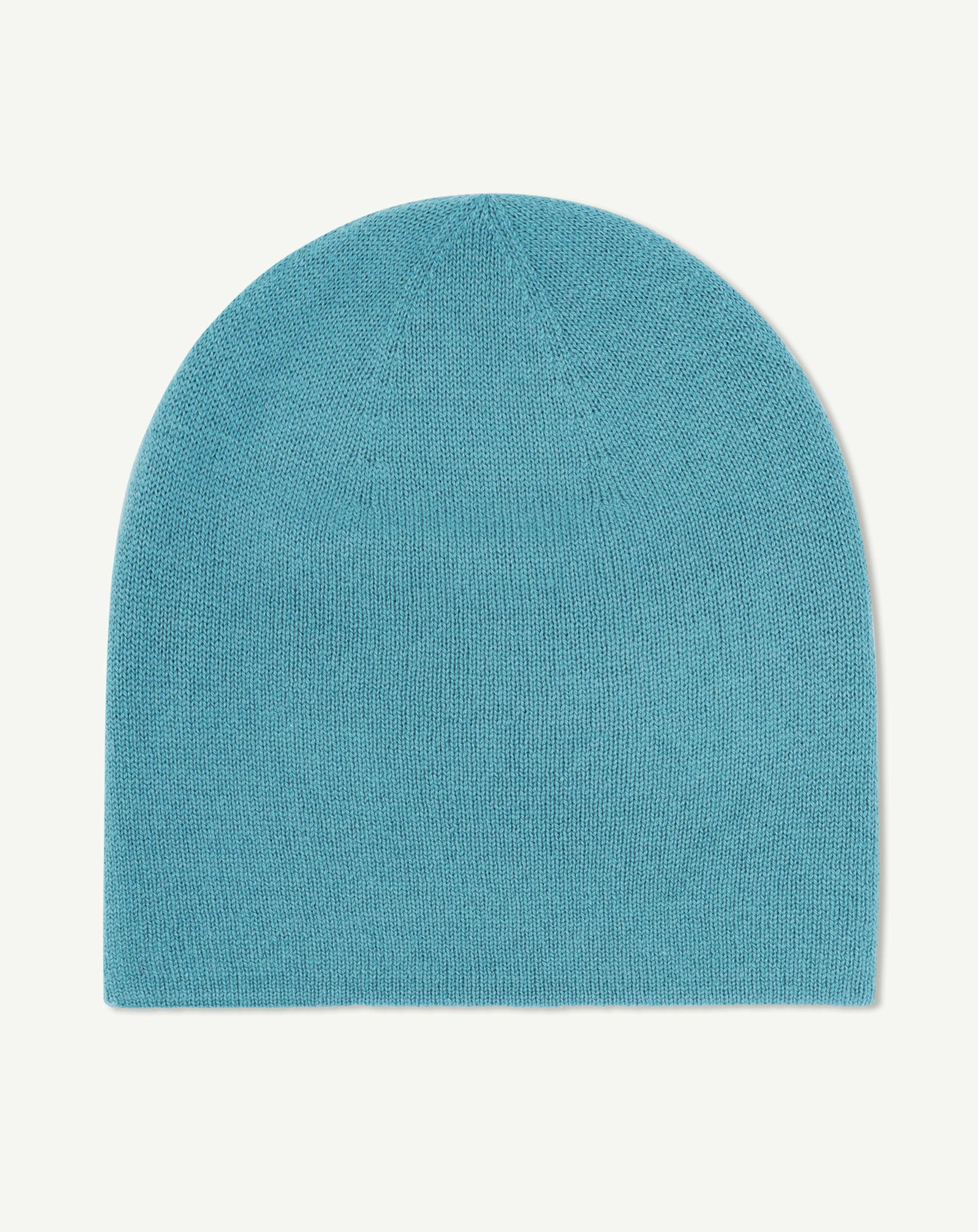 Bonnet double face-BLEU ARCHIPEL-100% cachemire
