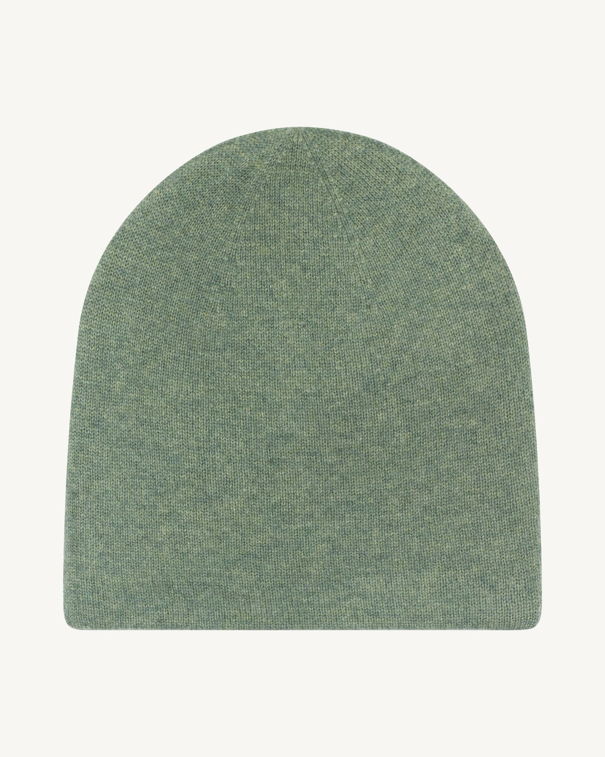 Bonnet double face-VERT DE GRIS-100% cachemire
