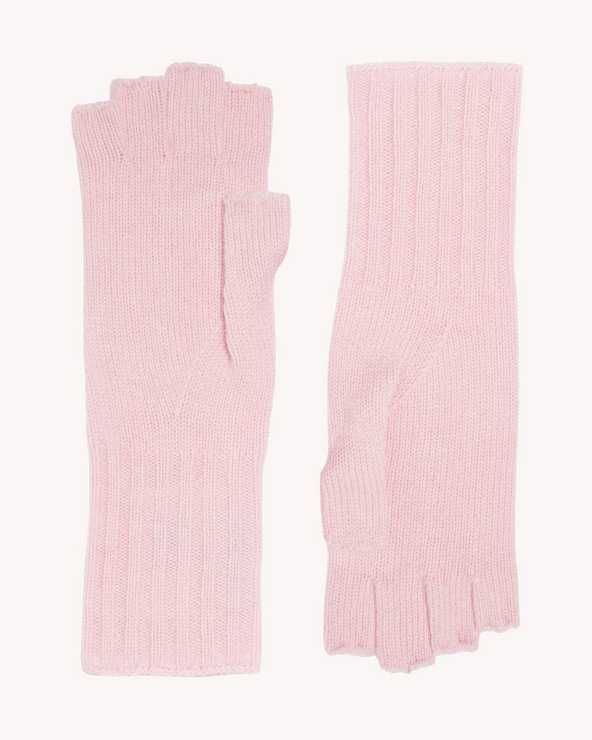Mitaines-ROSE QUARTZ-100% cachemire