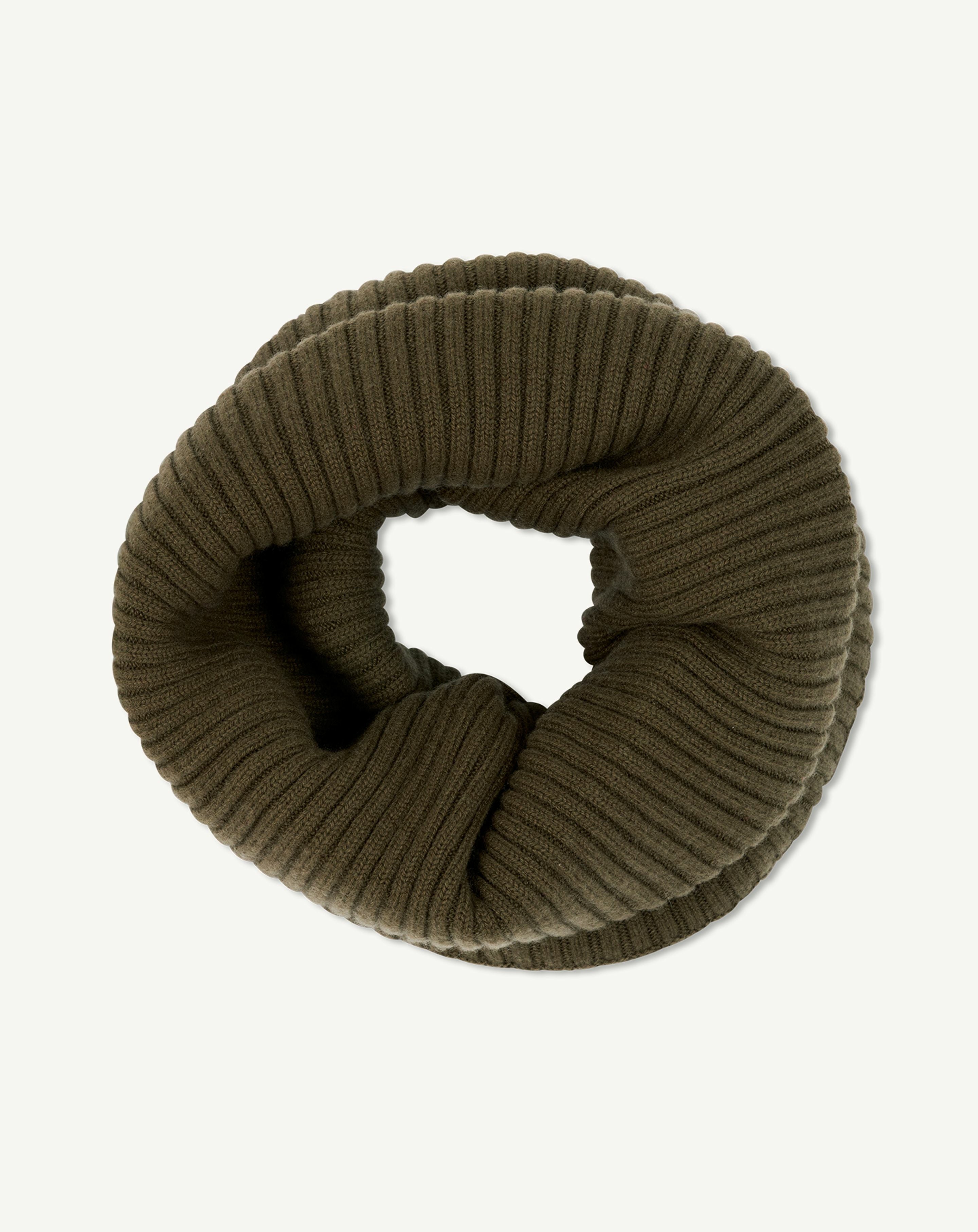 Tour de cou à côtes-BRONZE-100% cachemire