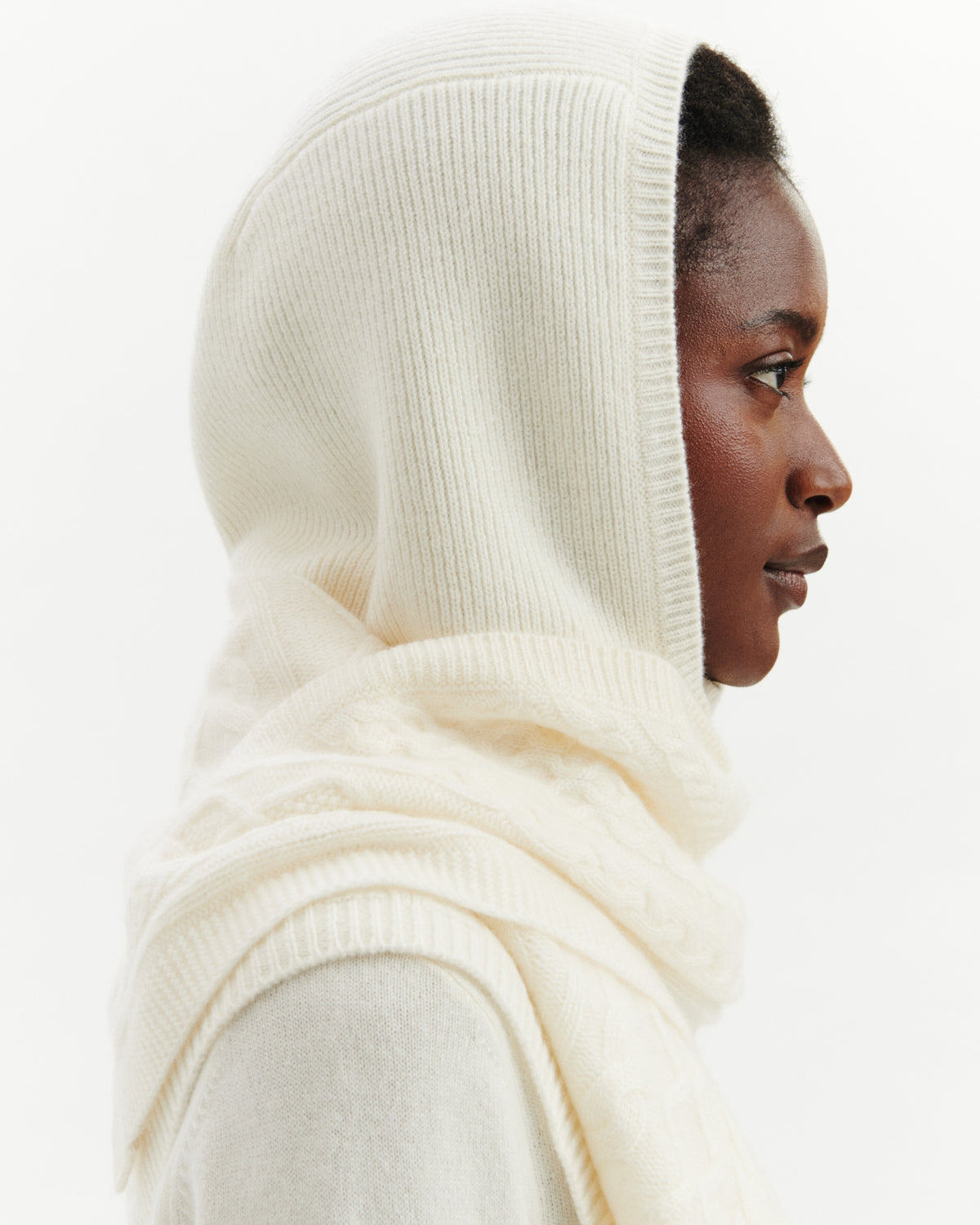 Cagoule Suzanne-NATUREL-100% cachemire