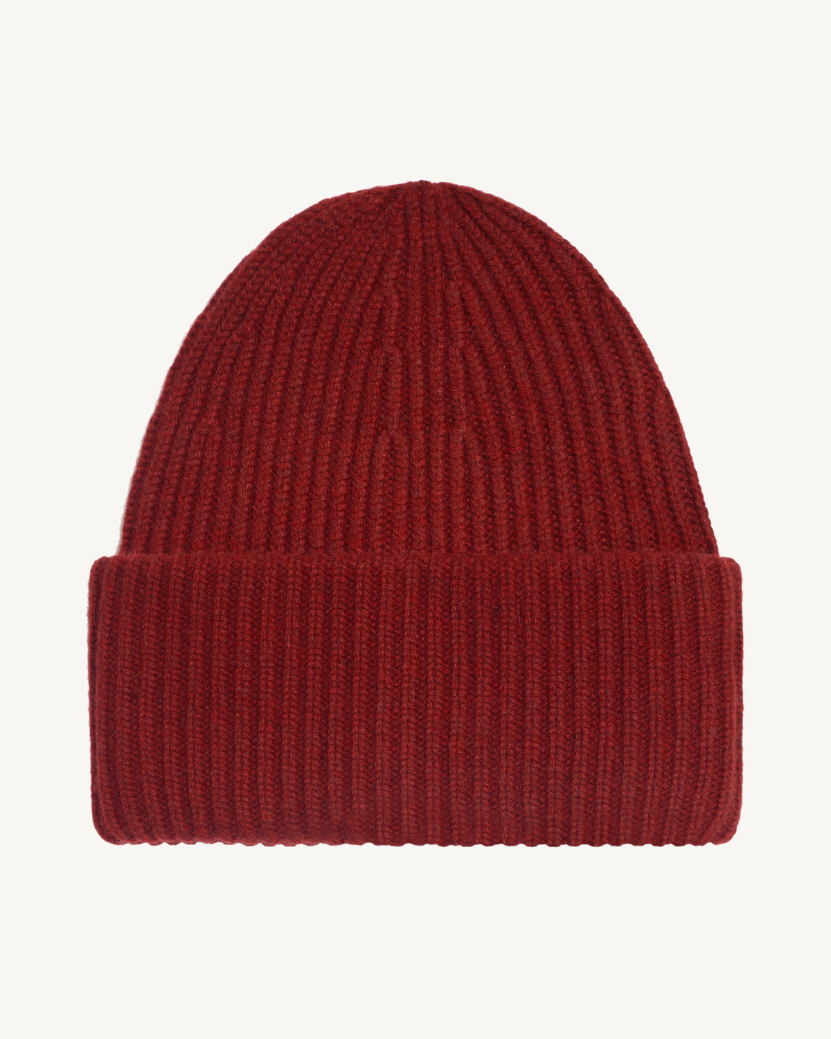 Bonnet ample à côtes-ROUGE D'ORIENT-100% cachemire