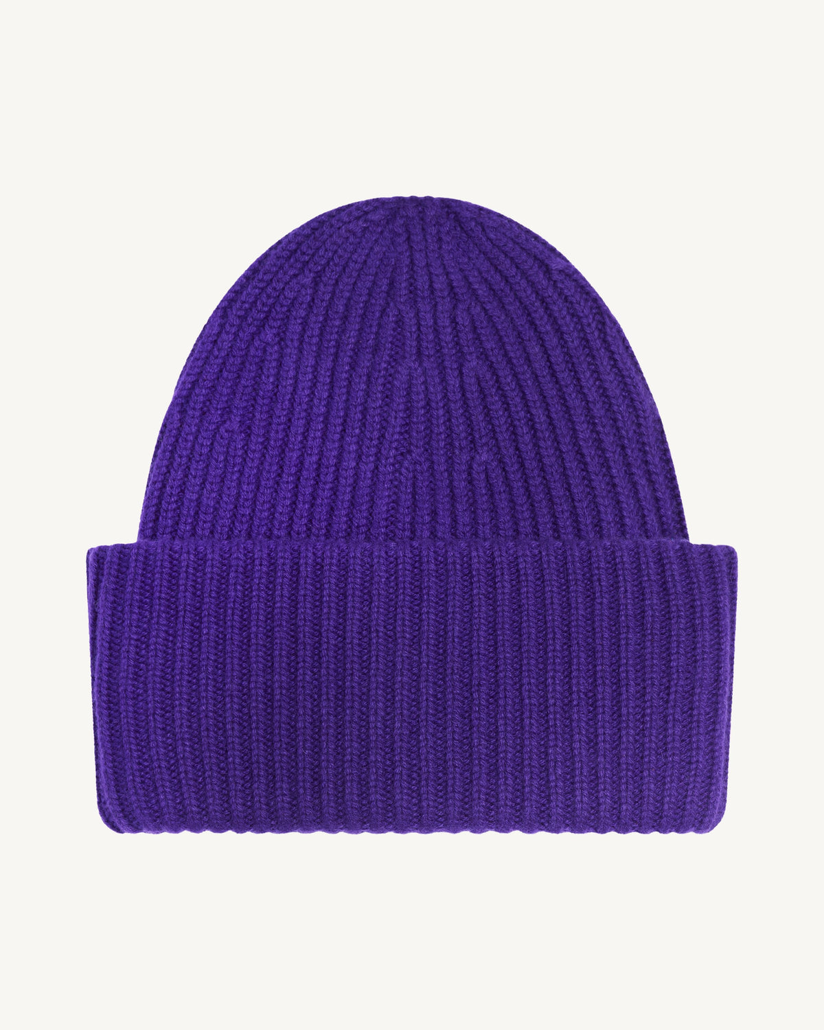 Bonnet ample à côtes-ULTRAVIOLET-100% cachemire