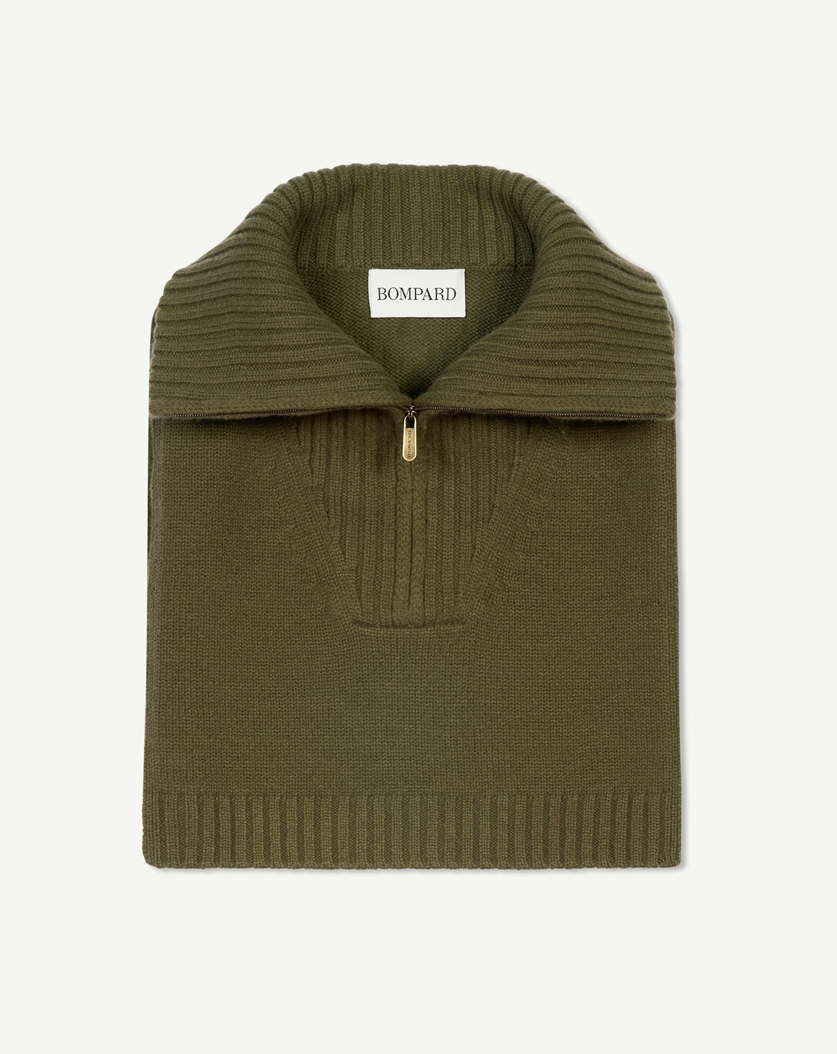 Plastron col camionneur-BRONZE-100% cachemire