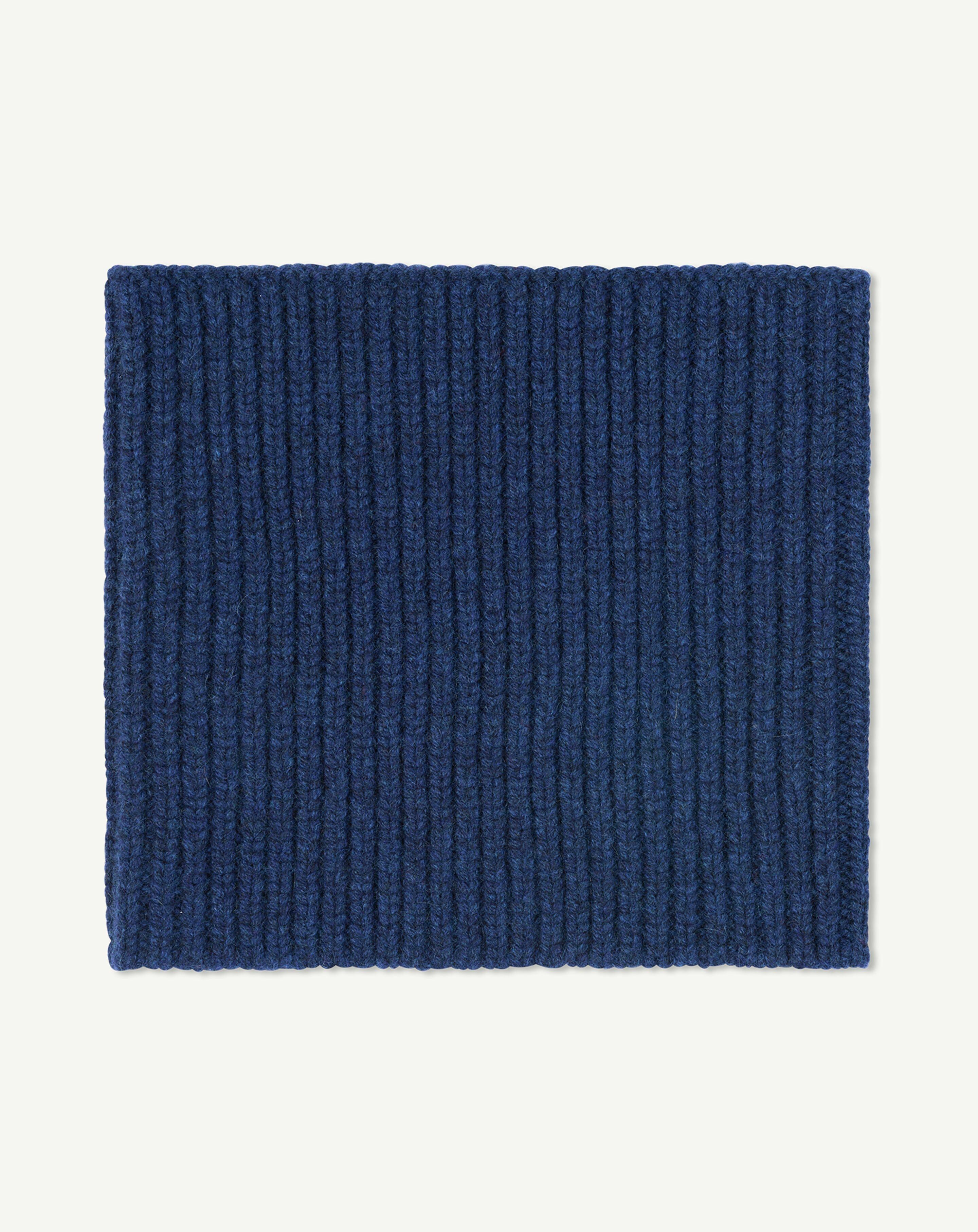 Tour de cou 12 fils-BLEU NOCTURNE-100% cachemire