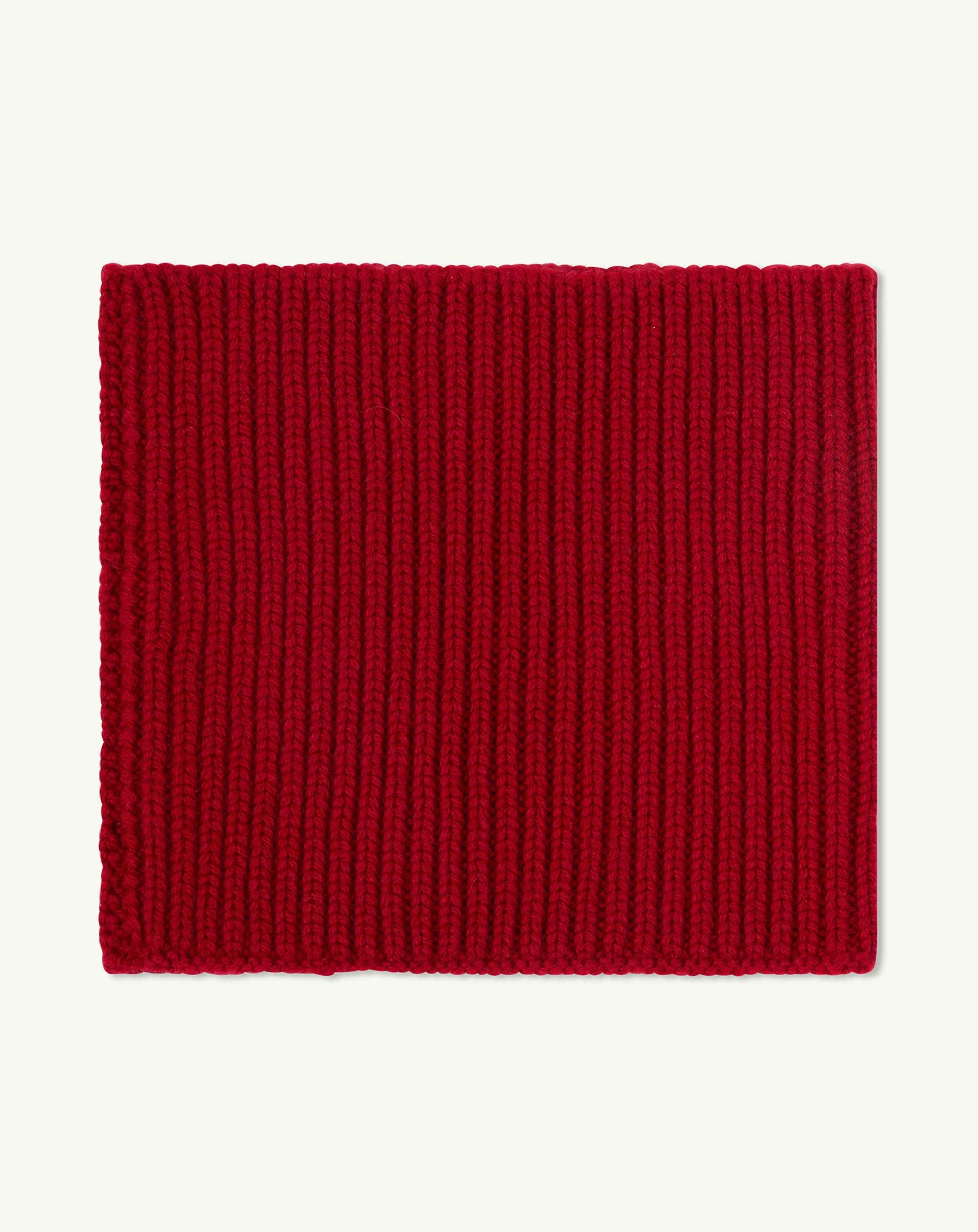 Tour de cou 12 fils-ROUGE TANGO-100% cachemire