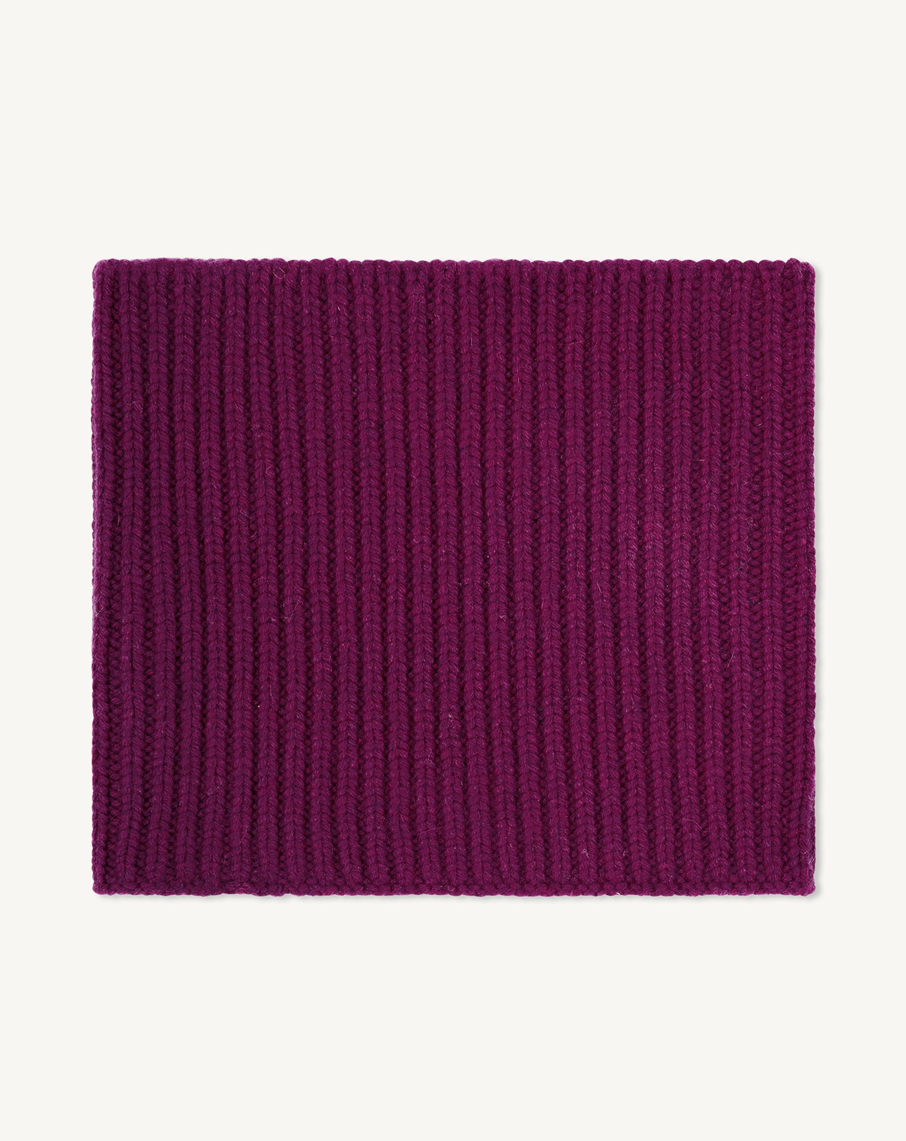 Tour de cou 12 fils-PRUNE DAMAS-100% cachemire