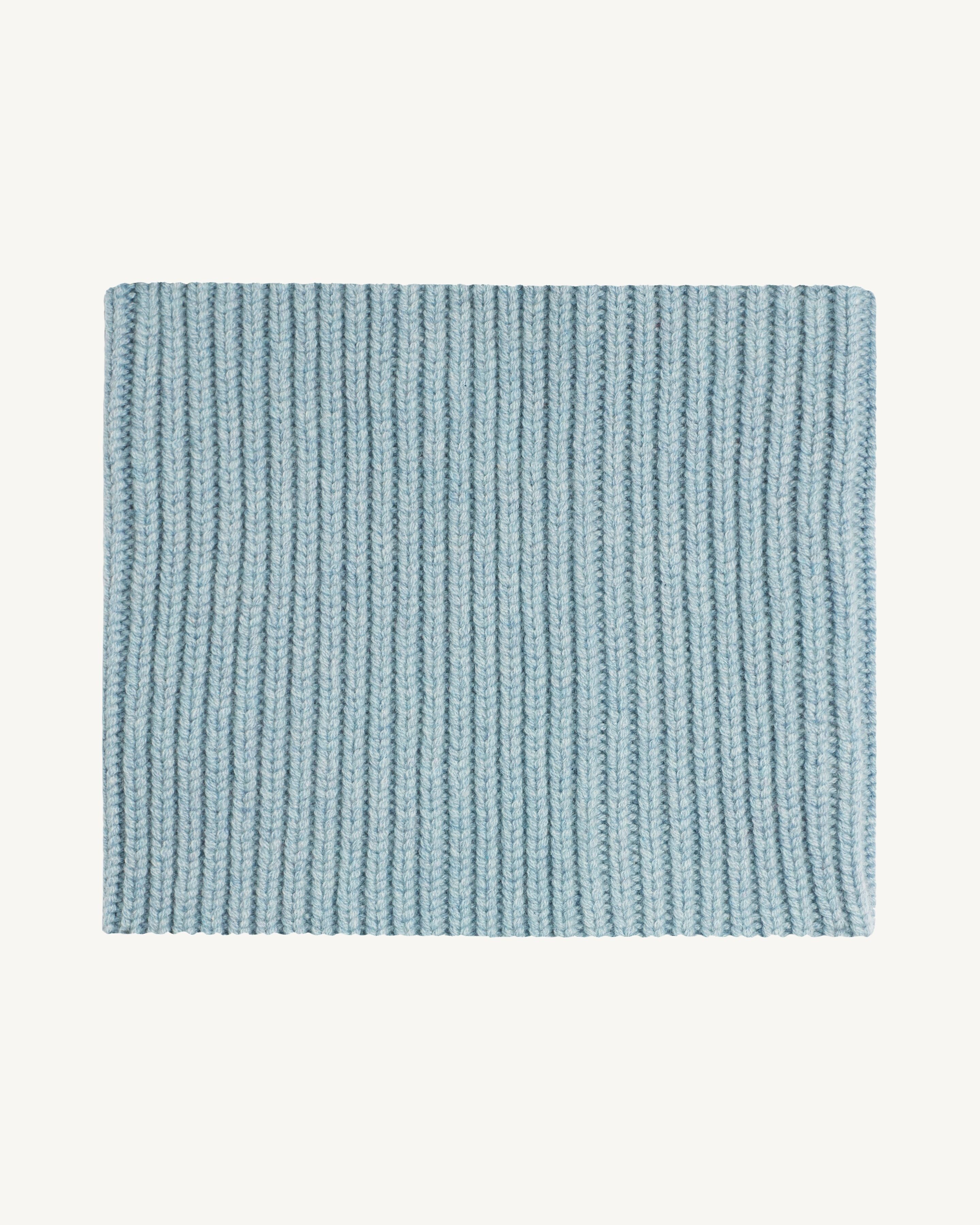 Tour de cou 12 fils-BLEU GLACIER-100% cachemire