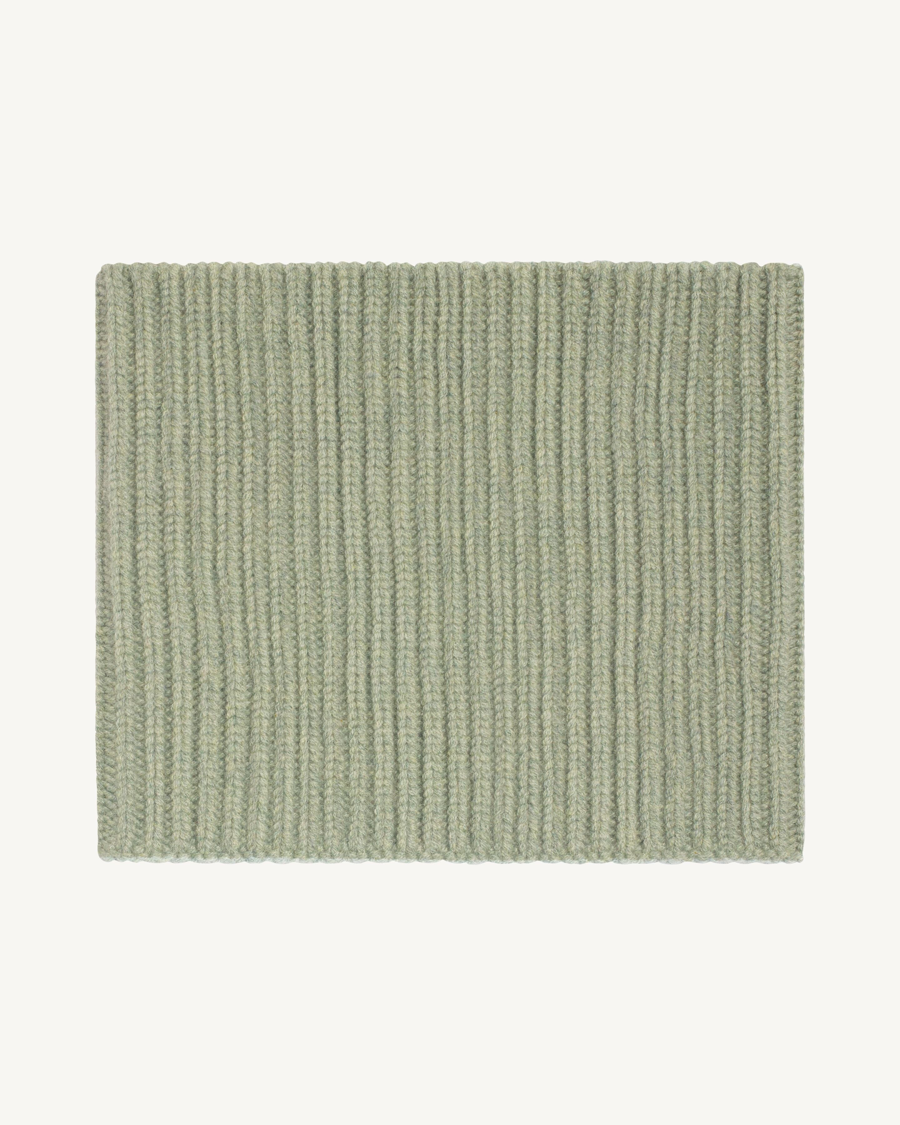Tour de cou 12 fils-VERT DE GRIS-100% cachemire