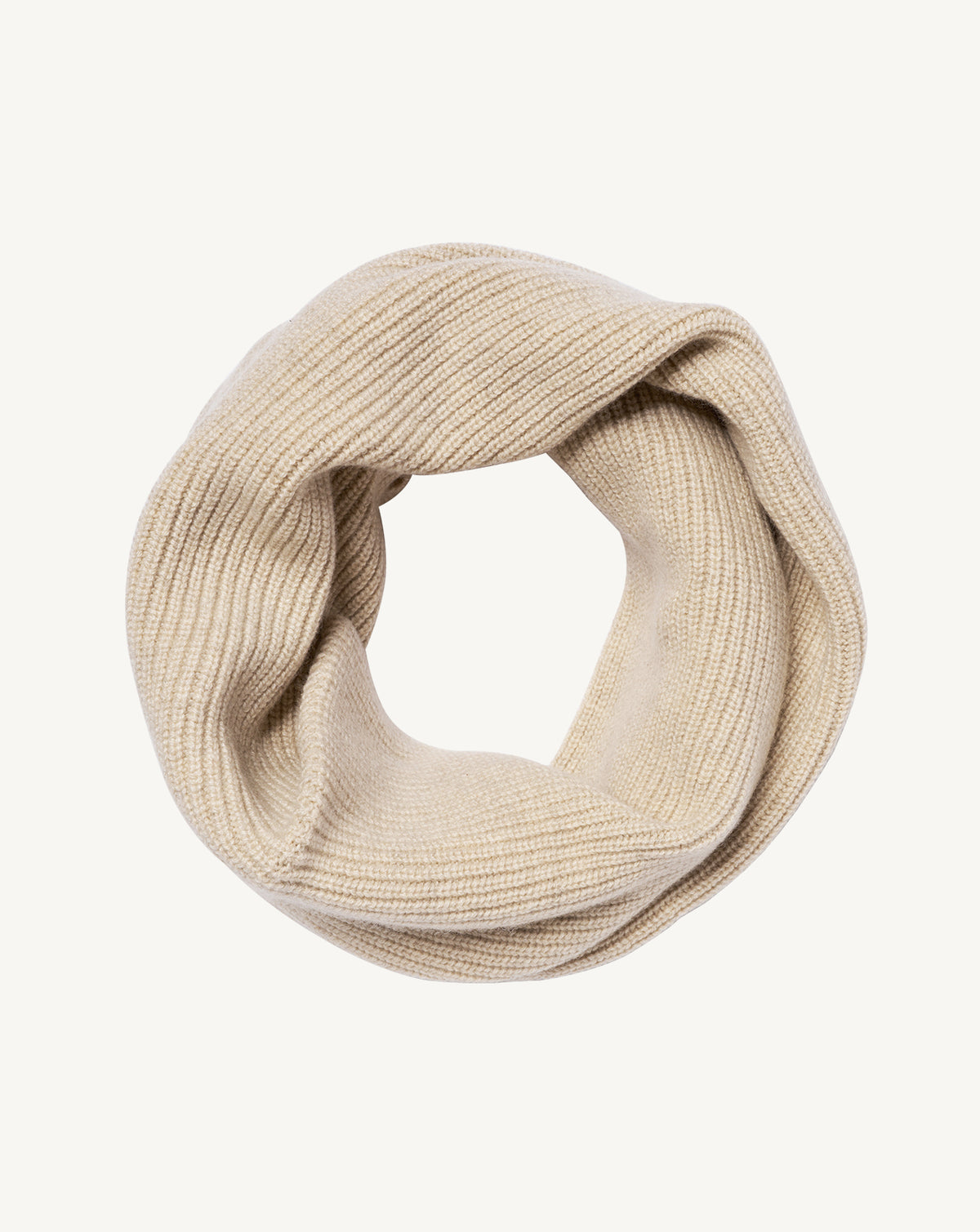 Snood à côtes-AVOINE-100% cachemire
