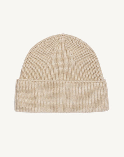 Bonnet à côtes-AVOINE-100% cachemire