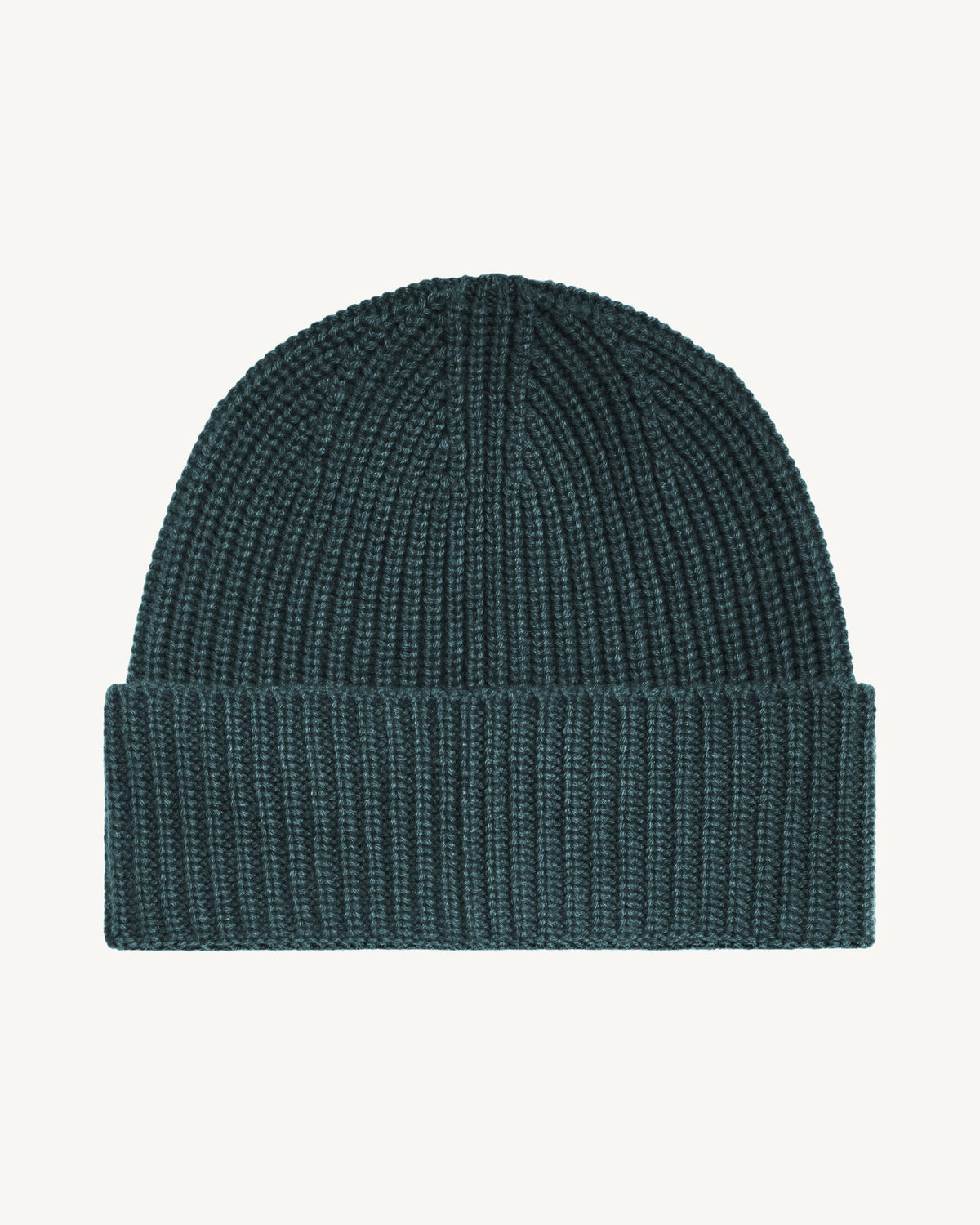 Bonnet à côtes-BLEU GRANIT-100% cachemire