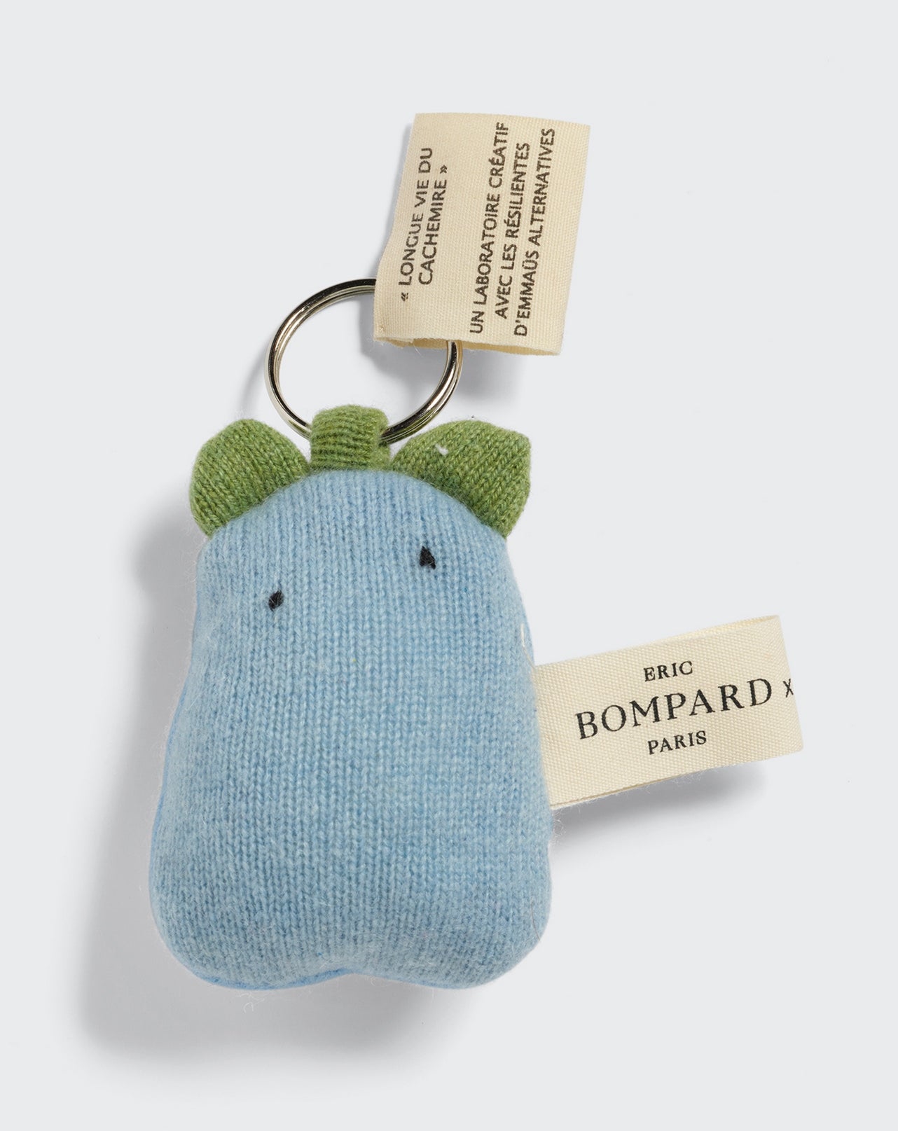 Porte clé Eric Bompard x Les Résilientes-BLEU-Cachemire & fibres diverses