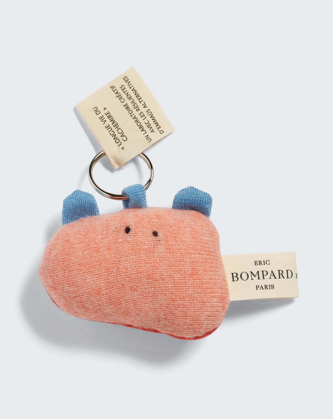 Porte clé Eric Bompard x Les Résilientes-ORANGE-Cachemire & fibres diverses