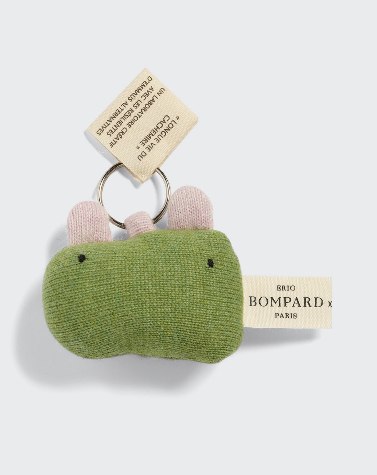 Porte clé Eric Bompard x Les Résilientes-VERT-Cachemire & fibres diverses