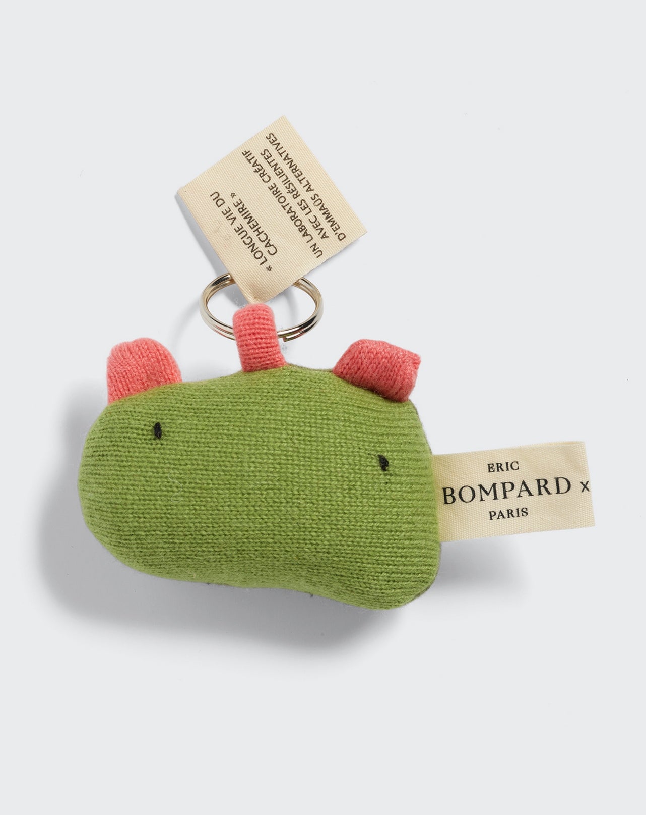 Porte clé Eric Bompard x Les Résilientes-VERT-Cachemire & fibres diverses