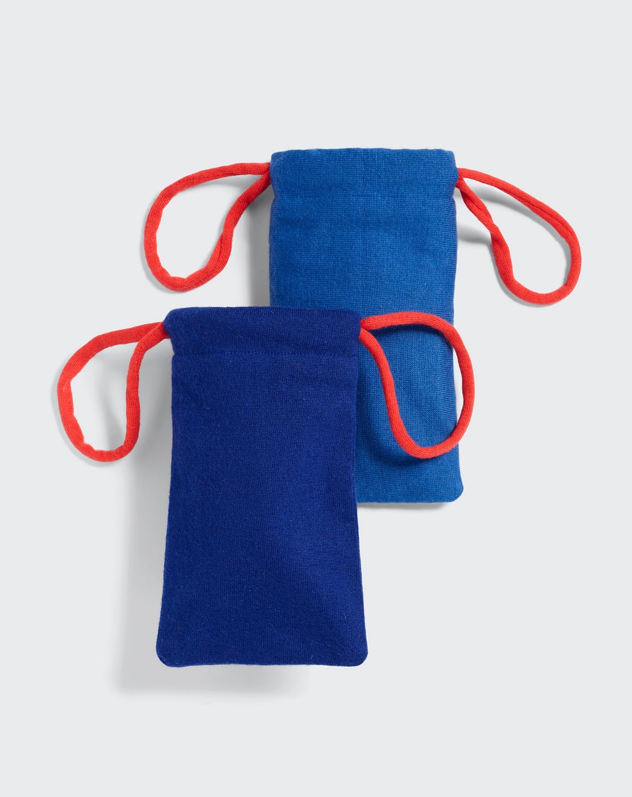 Pochette lunette Eric Bompard x Les Résilientes-BLEU-Cachemire & fibres diverses