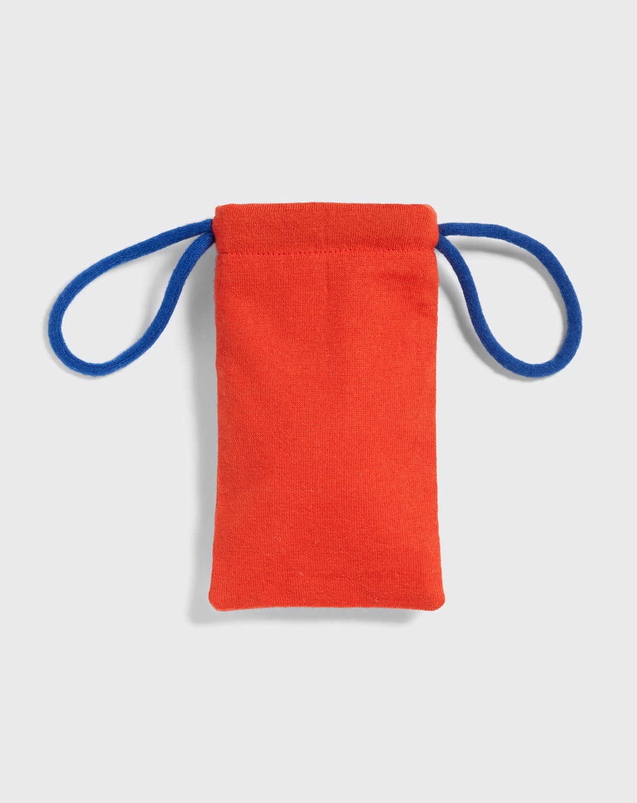 Pochette lunette Eric Bompard x Les Résilientes-ORANGE-Cachemire & fibres diverses