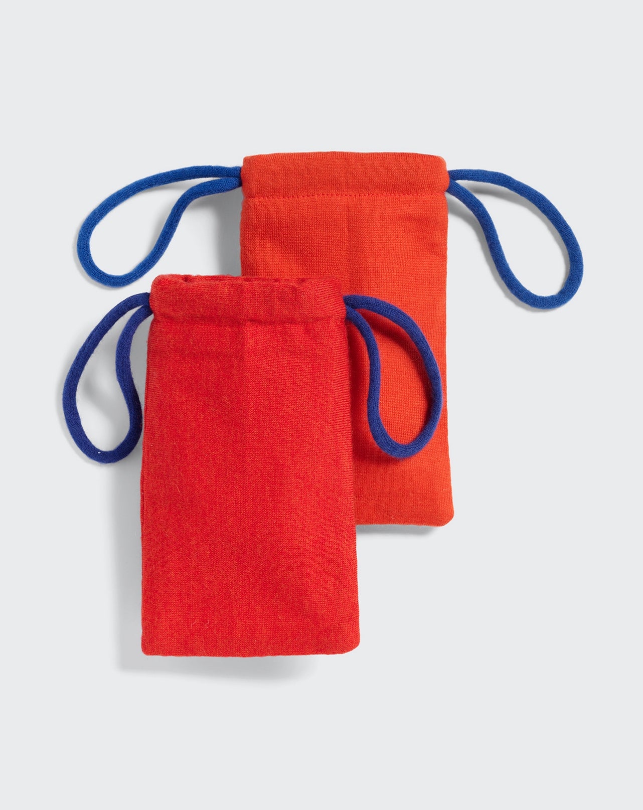 Pochette lunette Eric Bompard x Les Résilientes-ORANGE-Cachemire & fibres diverses