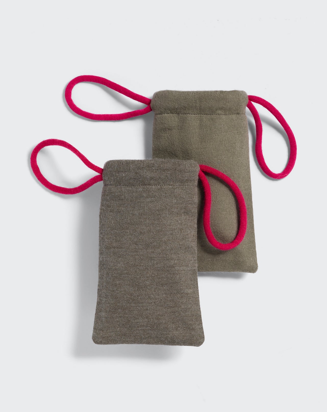 Pochette lunette Eric Bompard x Les Résilientes-KAKI-Cachemire & fibres diverses