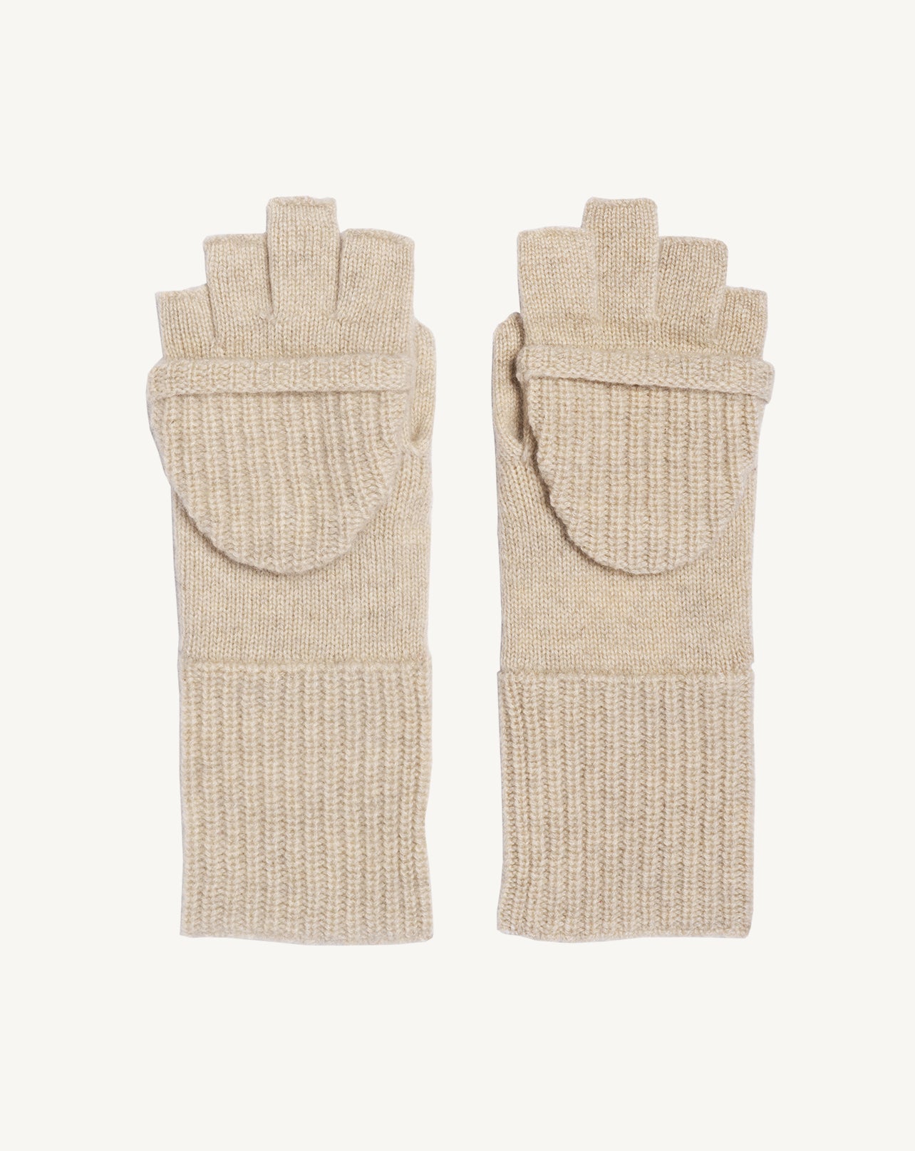 Mitaines à rabat-AVOINE-100% cachemire