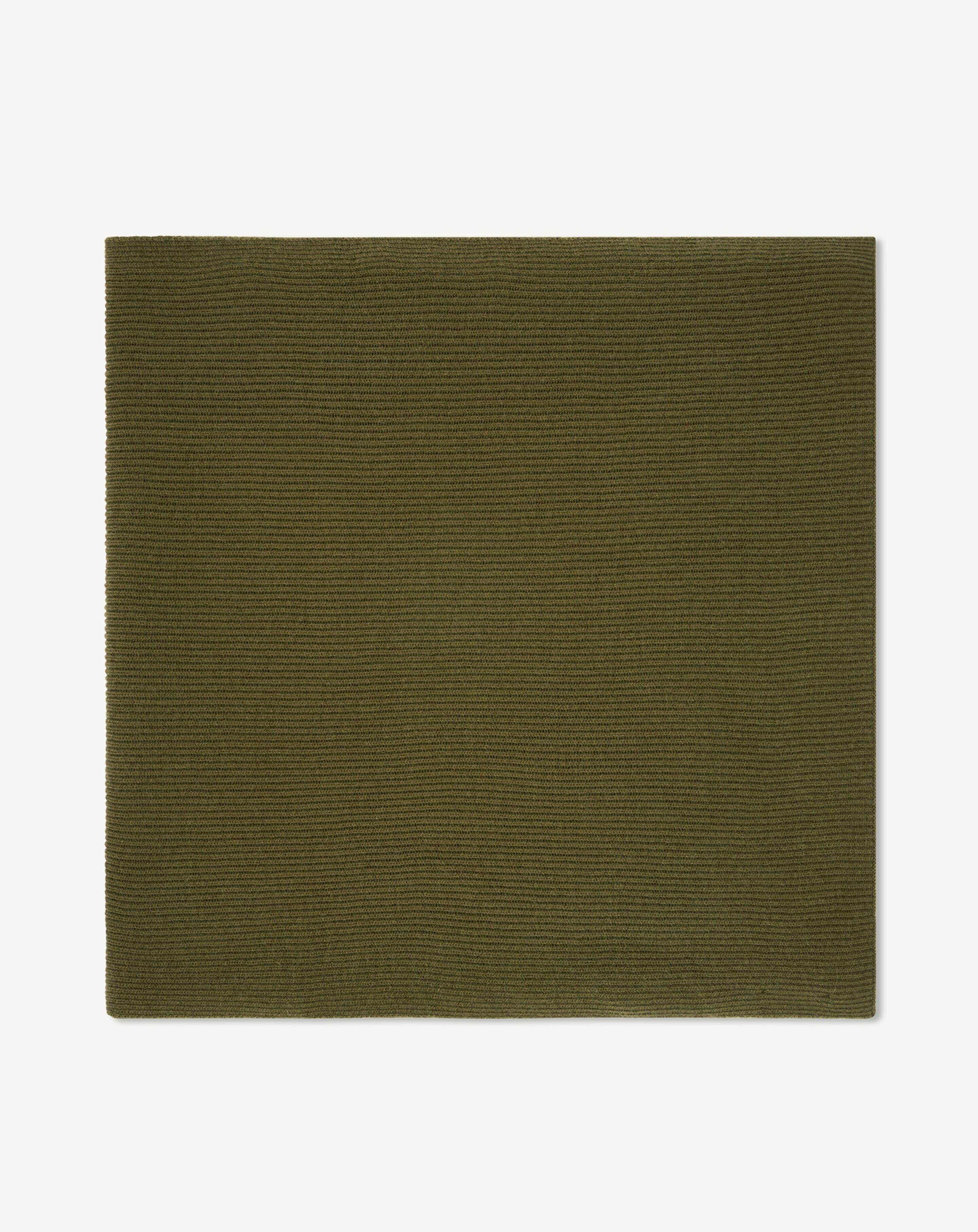 Écharpe en maille à côtes-BRONZE-100% cachemire