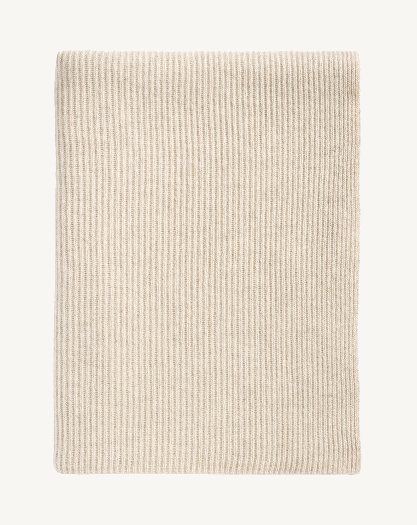 Écharpe en maille à côtes-AVOINE-100% cachemire