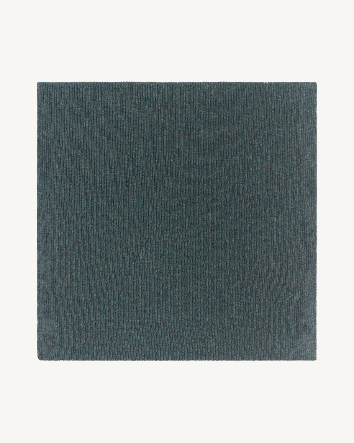 Écharpe en maille à côtes-BLEU GRANIT-100% cachemire