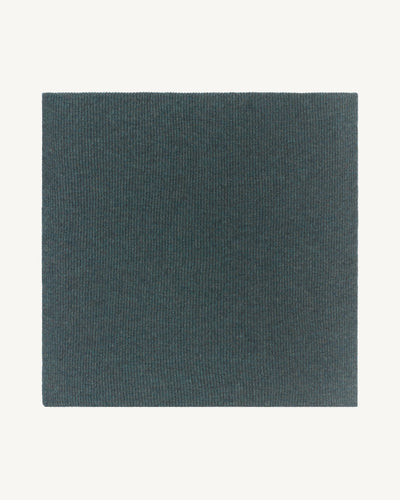 Écharpe en maille à côtes-BLEU GRANIT-100% cachemire