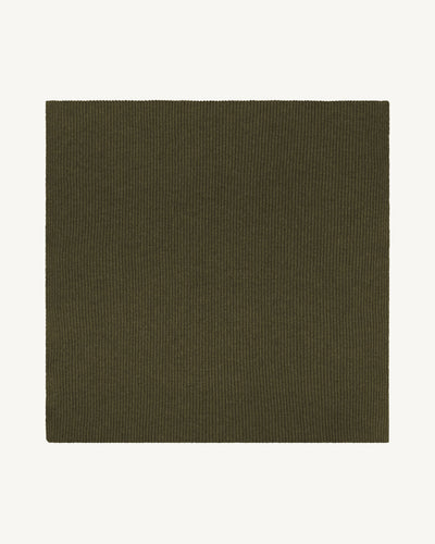 Écharpe en maille à côtes-KAKI KOMBU-100% cachemire