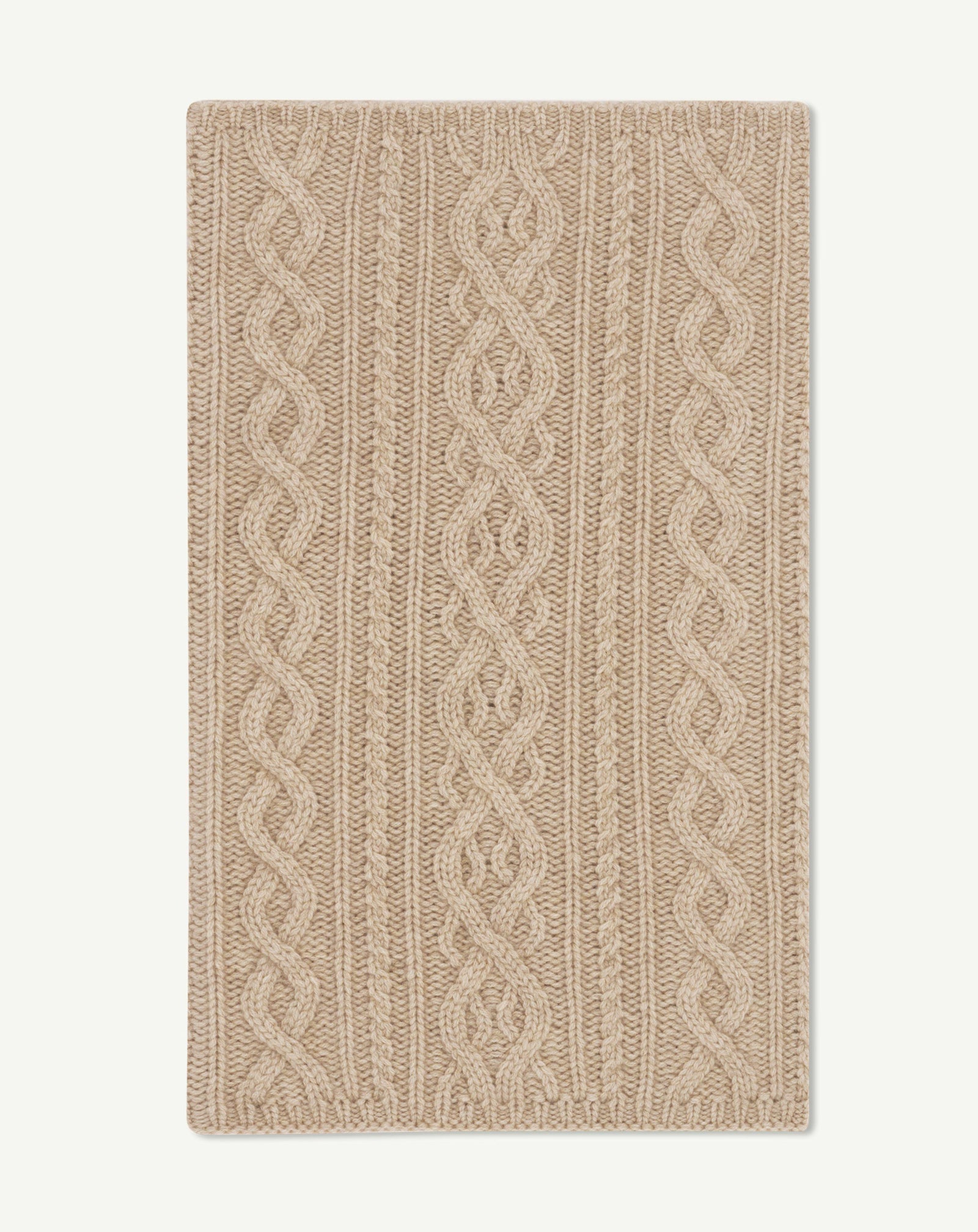 Tour de cou à torsades-GALET-100% cachemire