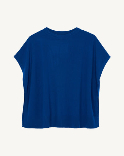 Poncho col bateau-ICE-100% cachemire