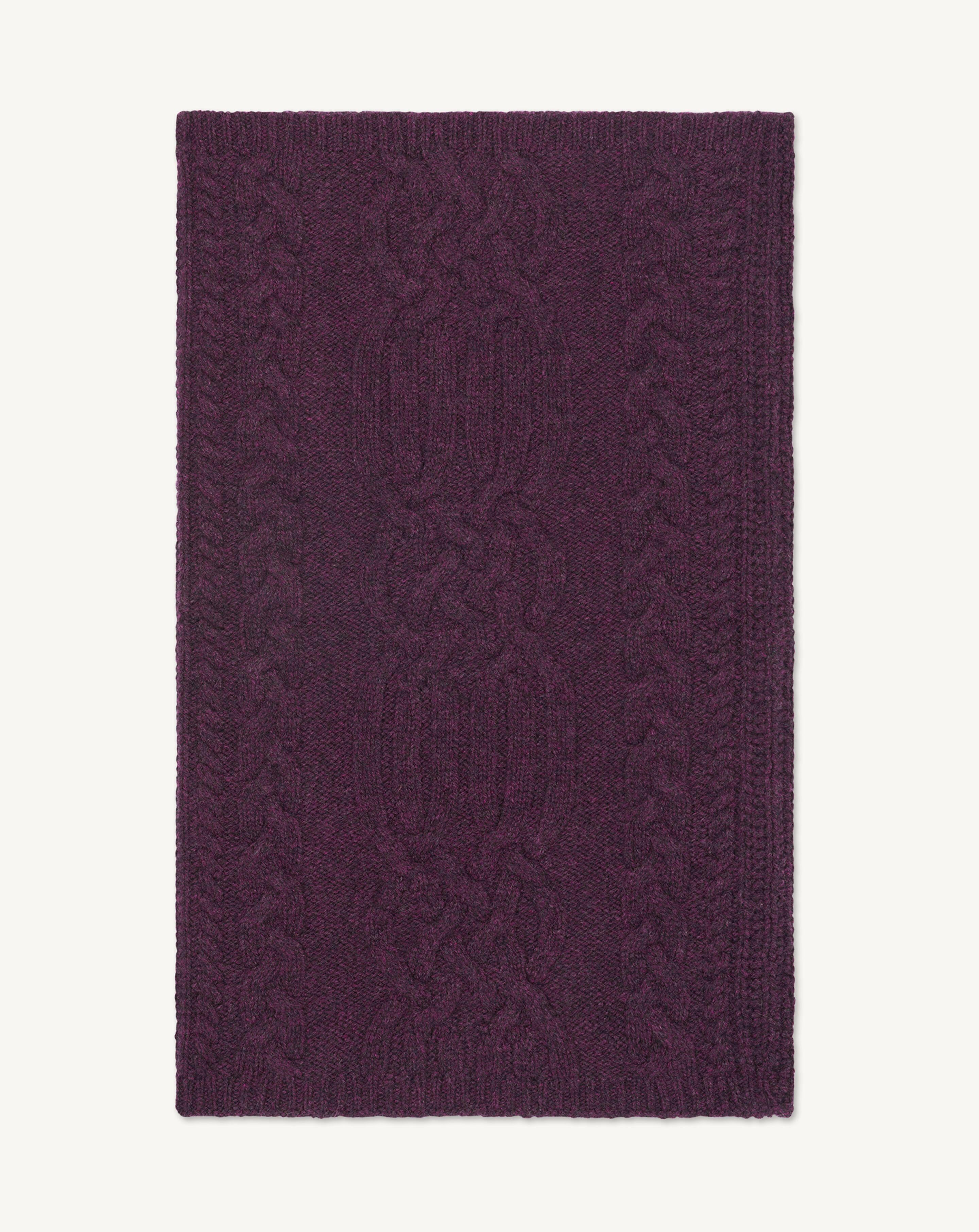 Cable-knit neck warmer - les 40 ans