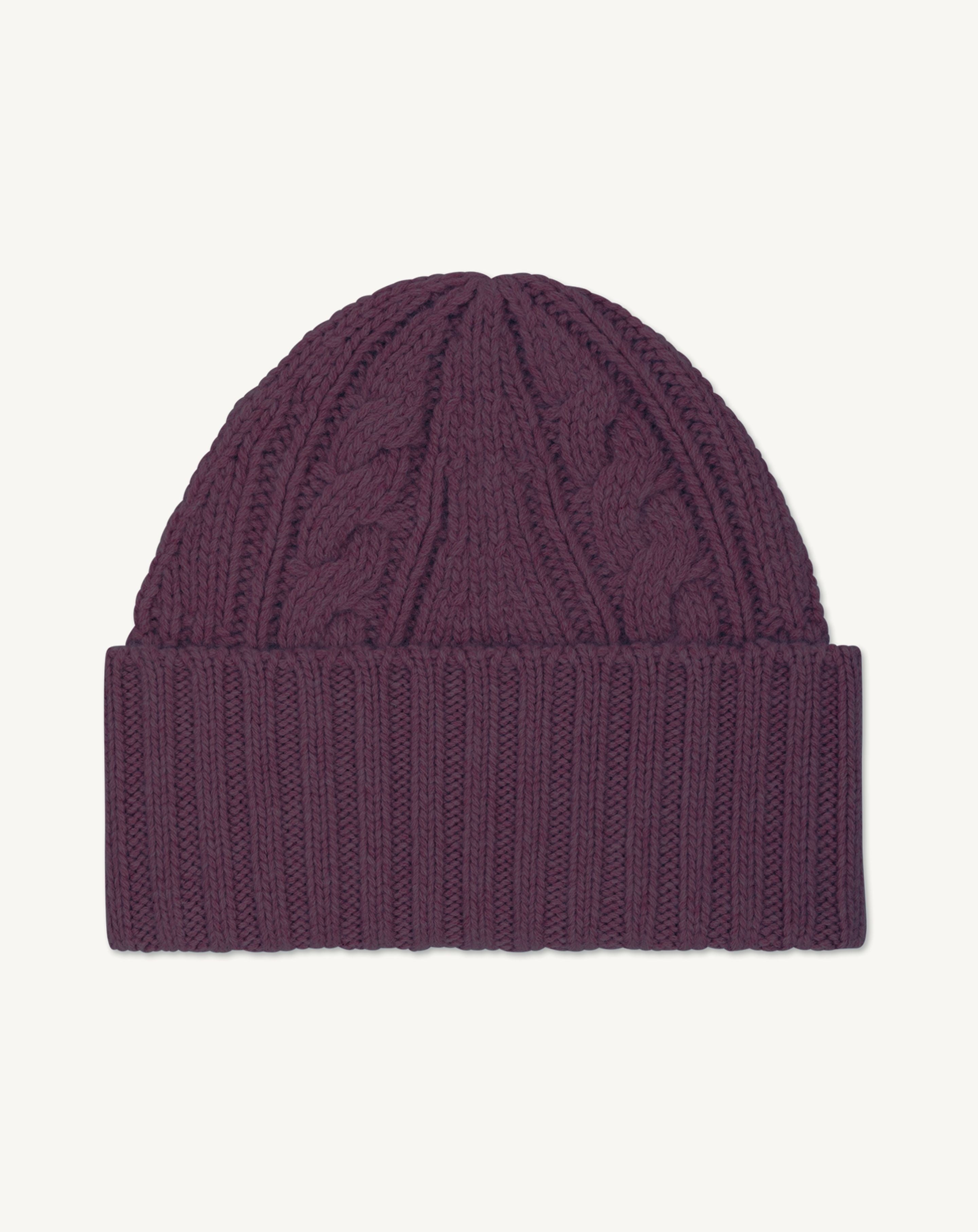 Bonnet à torsades les 40 ans-MURE-100% cachemire