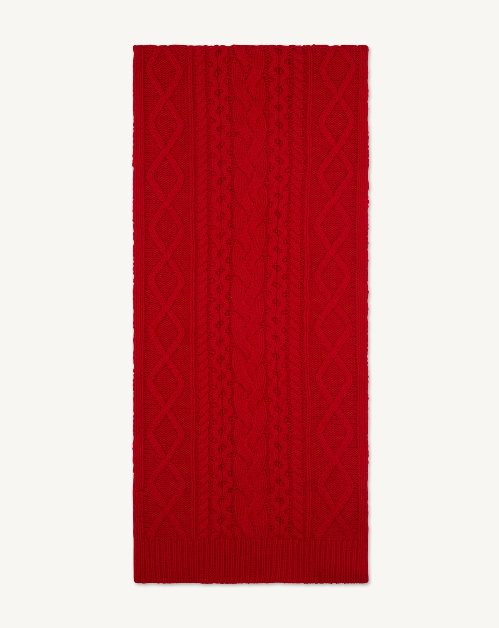 Schal mit Zopfmuster - les 40 ans