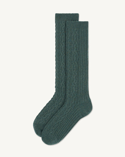 Chaussettes à torsades - les 40 ans-LAURIER-95% cachemire 5% elasthanne