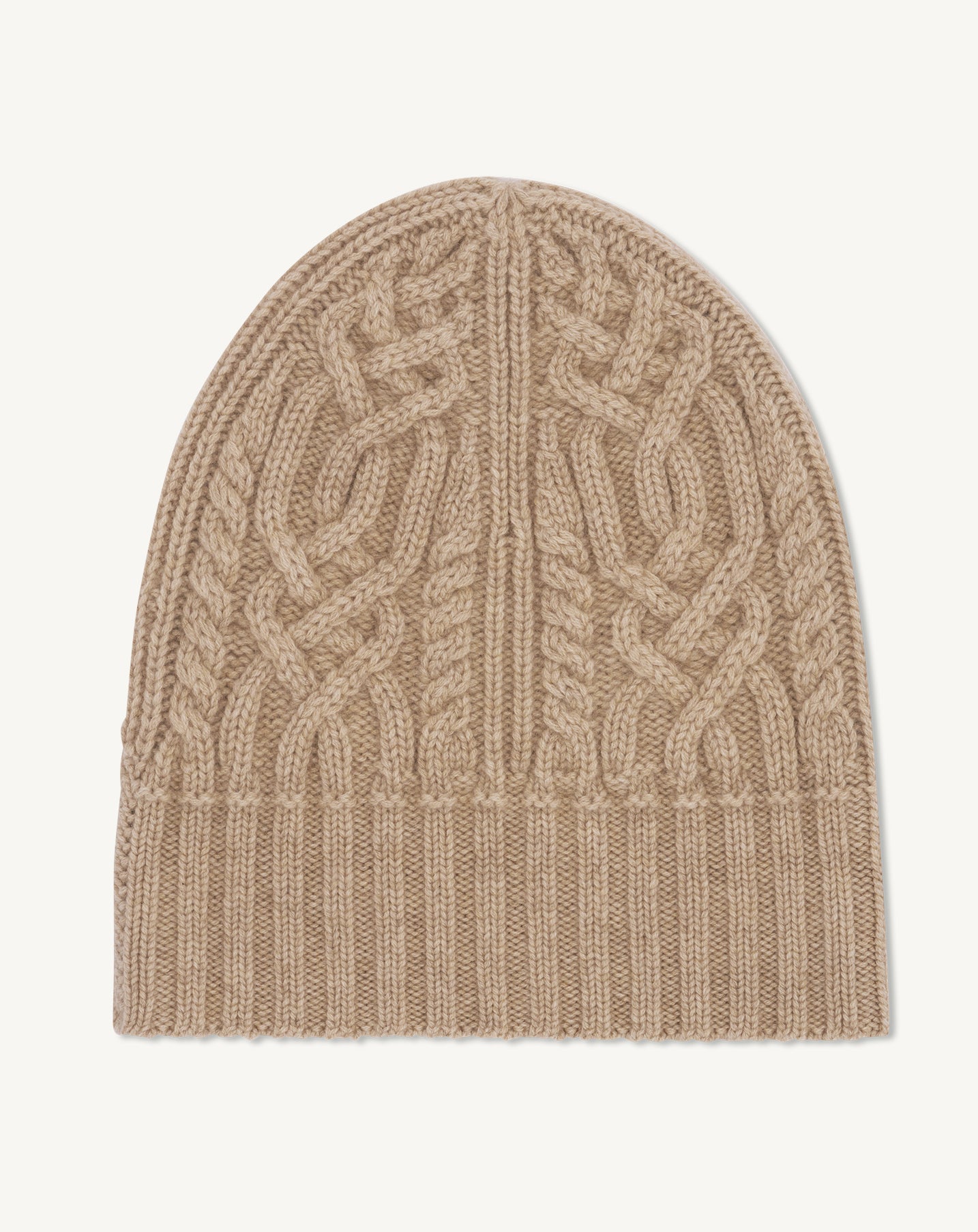 Bonnet à torsades-GALET-100% cachemire