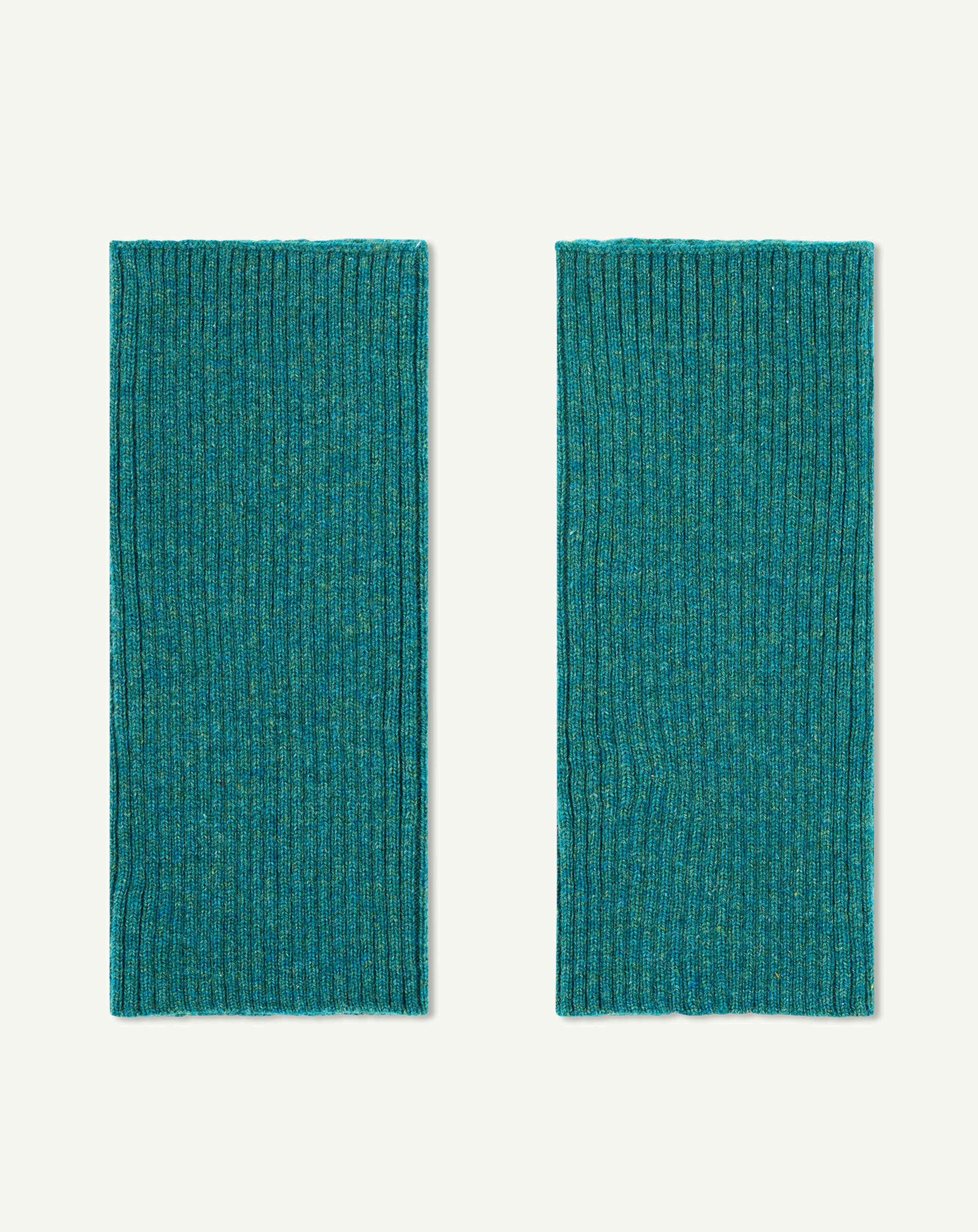 Mitaines courtes à côtes-CEDRE-100% cachemire