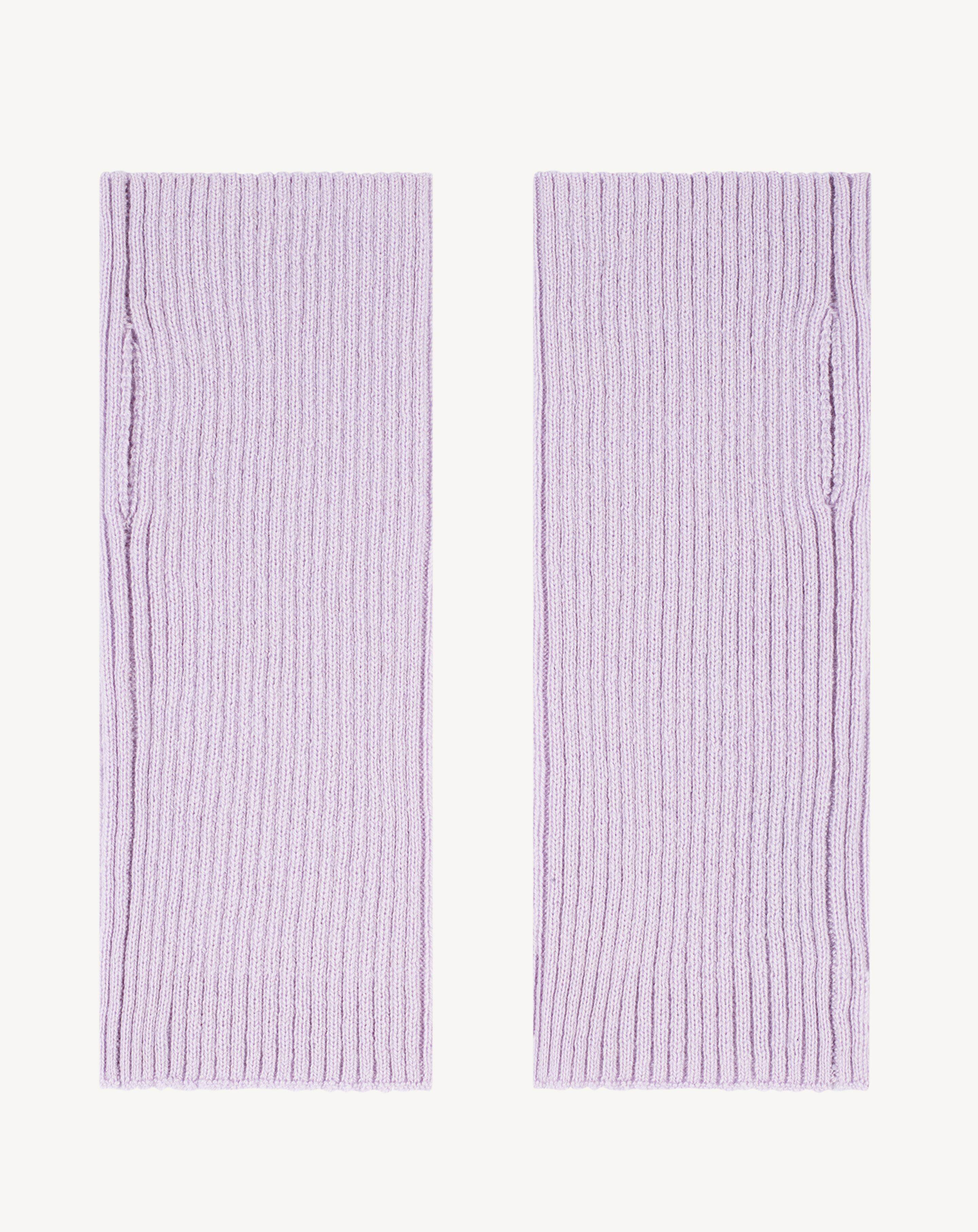 Mitaines courtes à côtes-JACINTHE-100% cachemire