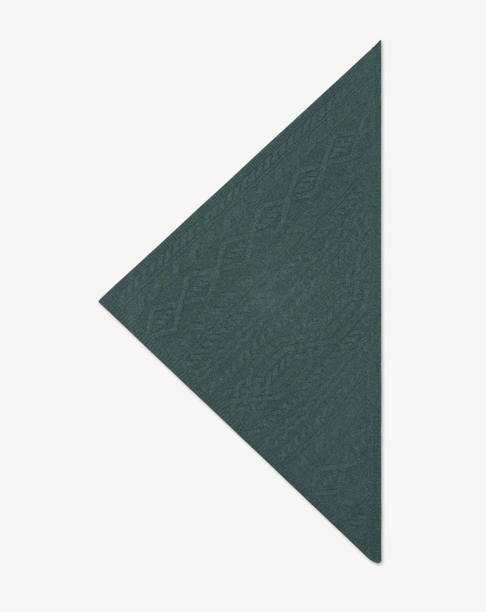 Triangle à torsades les 40 ans-LAURIER-100% cachemire