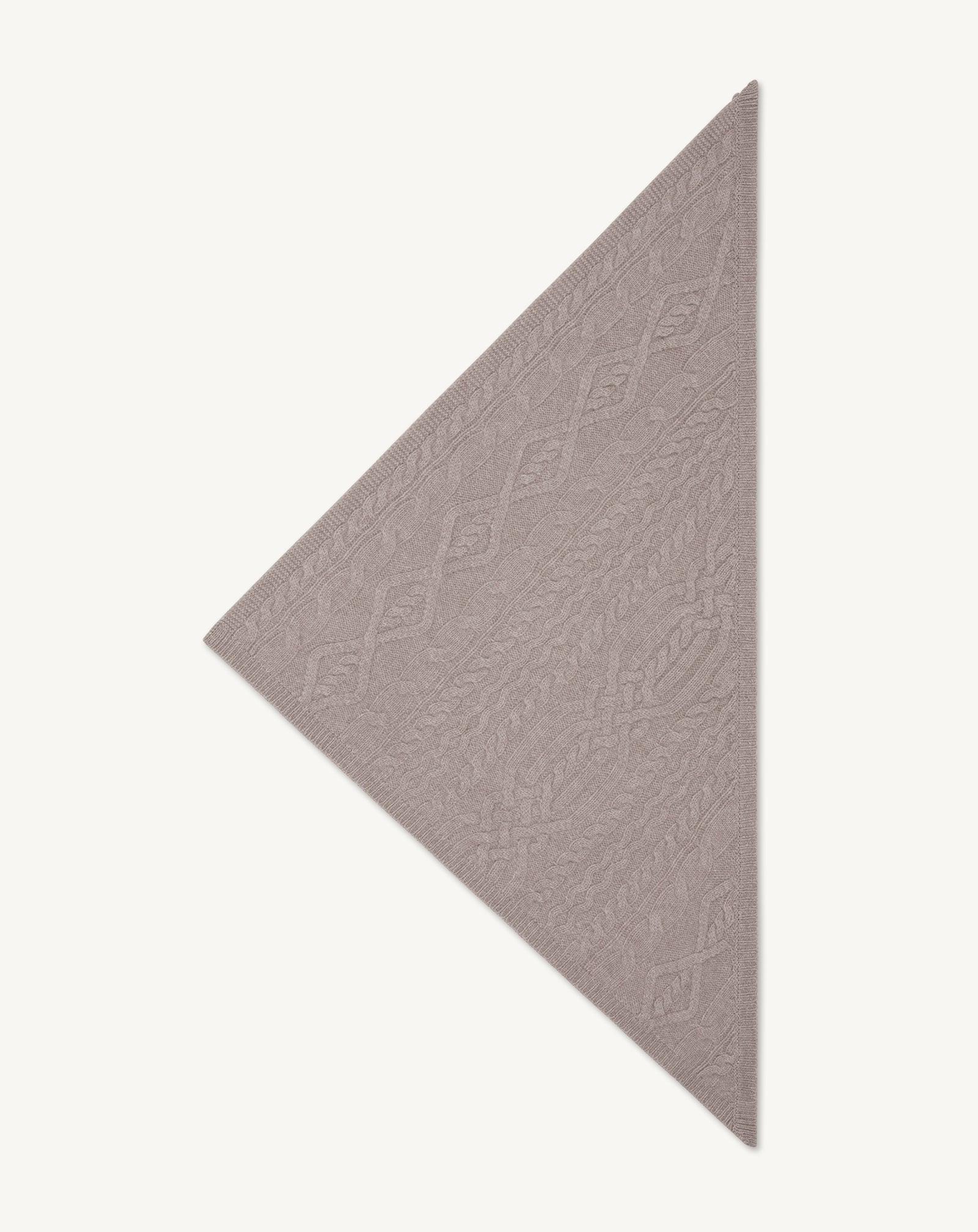 Triangle à torsades-MILLET-100% cachemire