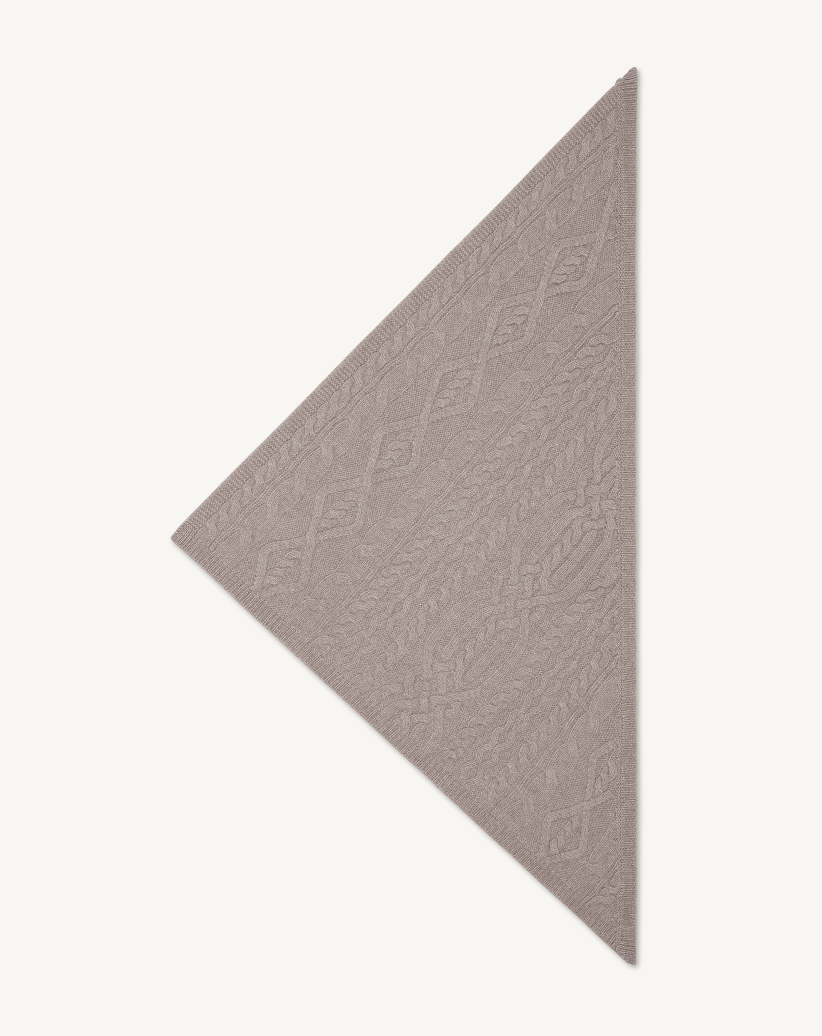 Triangle à torsades-MILLET-100% cachemire