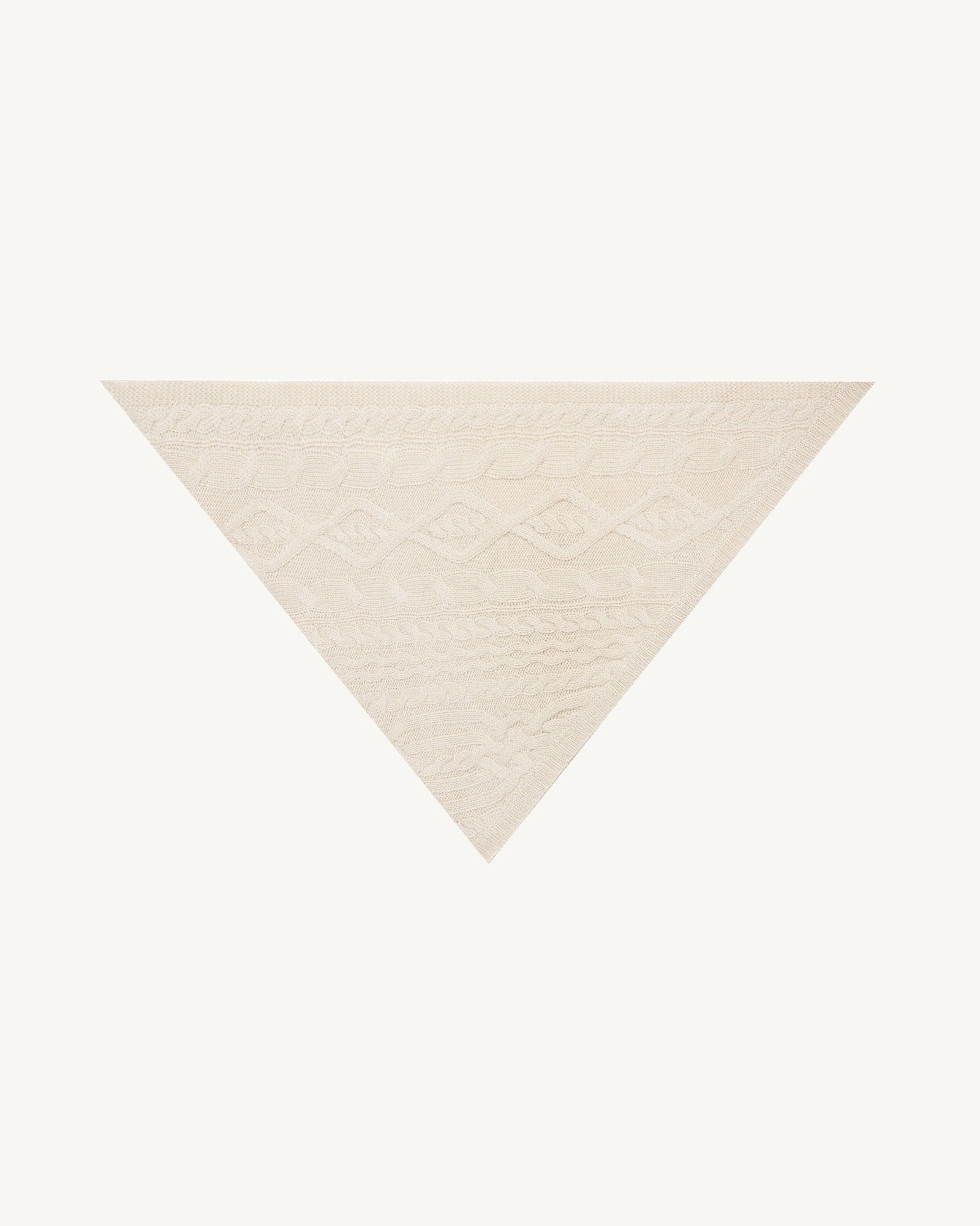 Triangle à torsades-AVOINE-100% cachemire