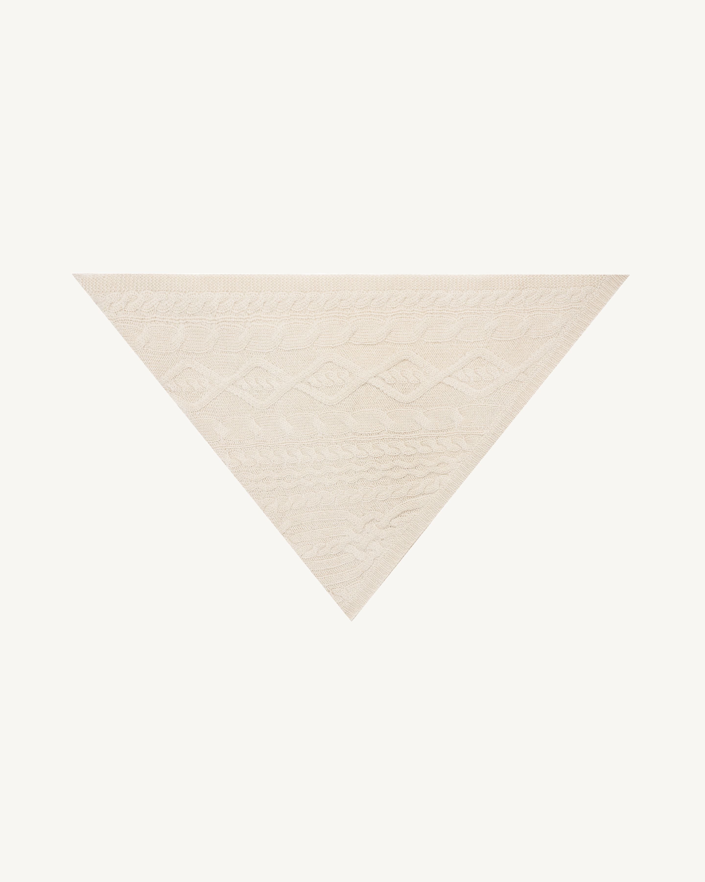 Triangle à torsades-AVOINE-100% cachemire