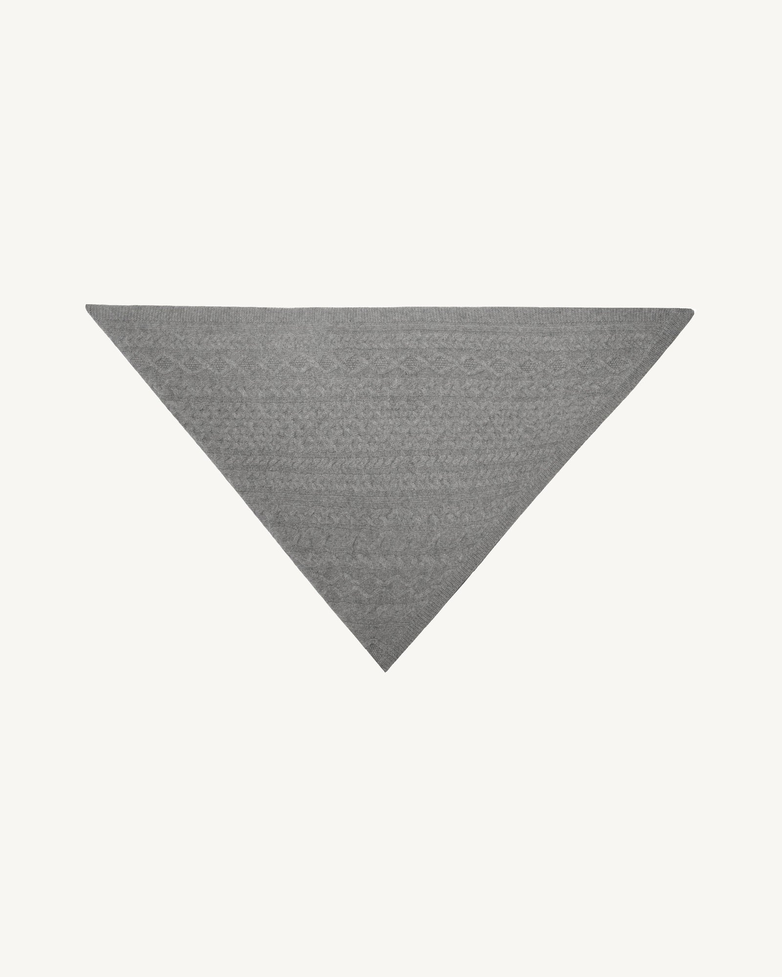 Grand triangle Sacha-GRIS METEORITE-100% cachemire