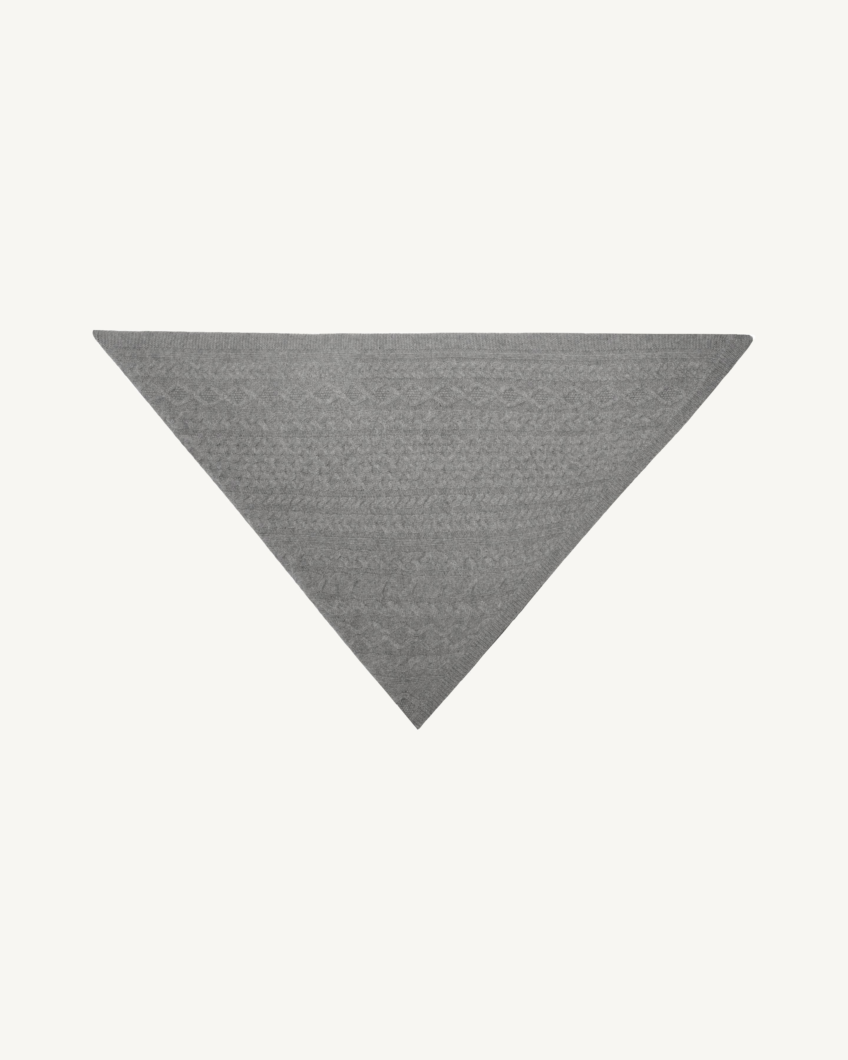 Grand triangle Sacha-GRIS METEORITE-100% cachemire