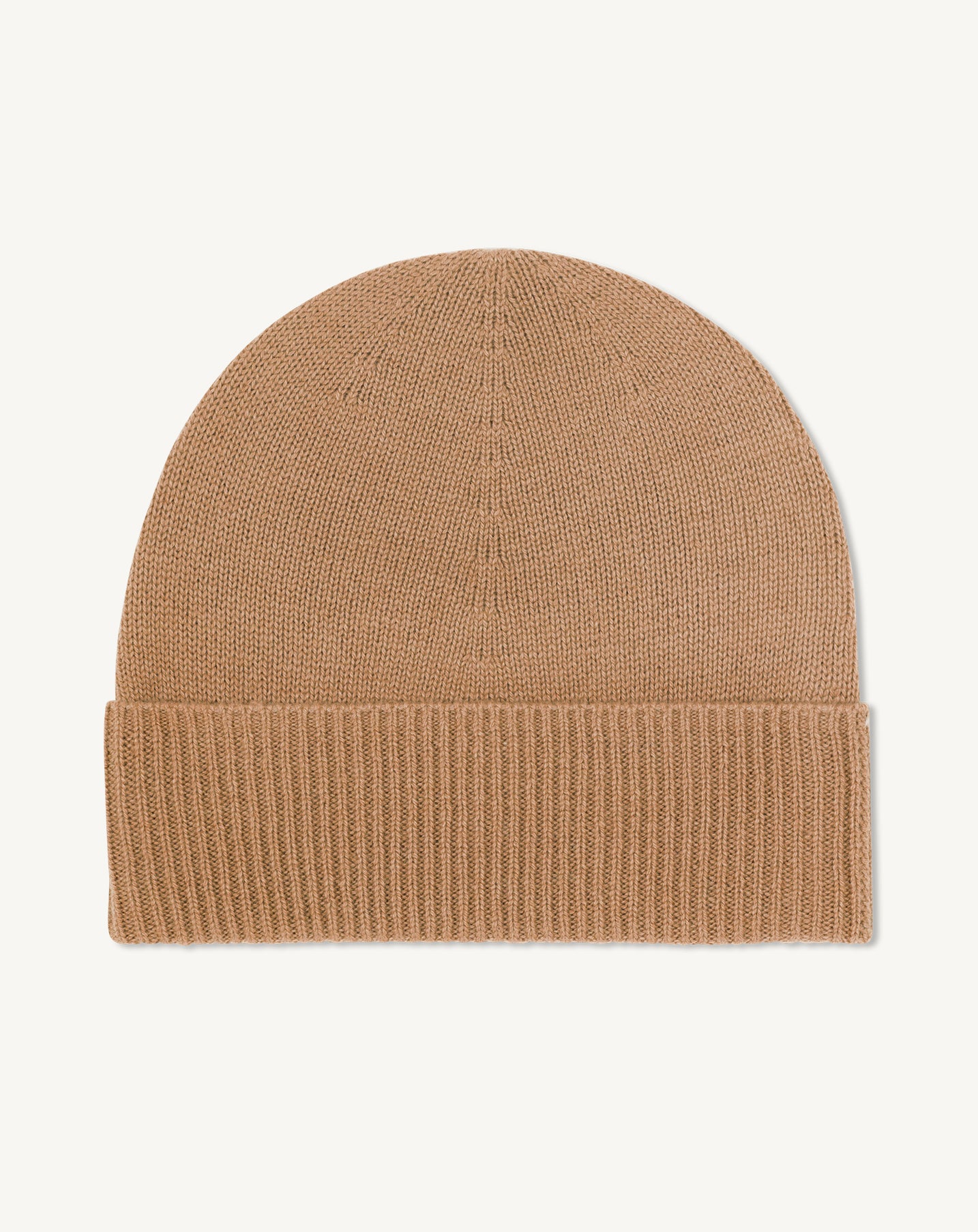 Bonnet classique-CARAMEL-100% cachemire