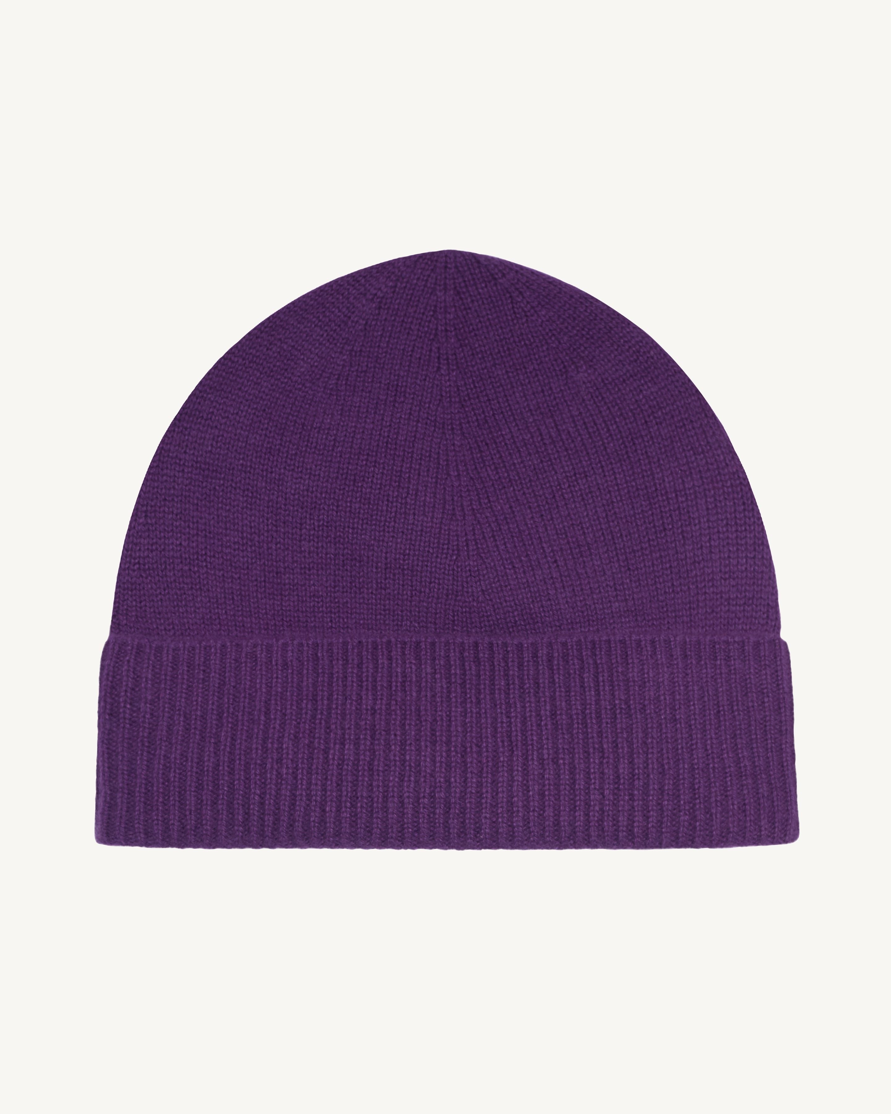 Bonnet classique-CYCLAMEN-100% cachemire