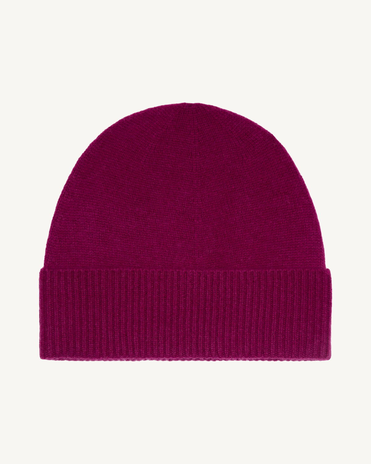 Bonnet classique-POURPRE-100% cachemire