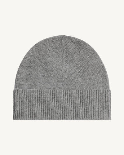 Bonnet classique-GRIS METEORITE-100% cachemire